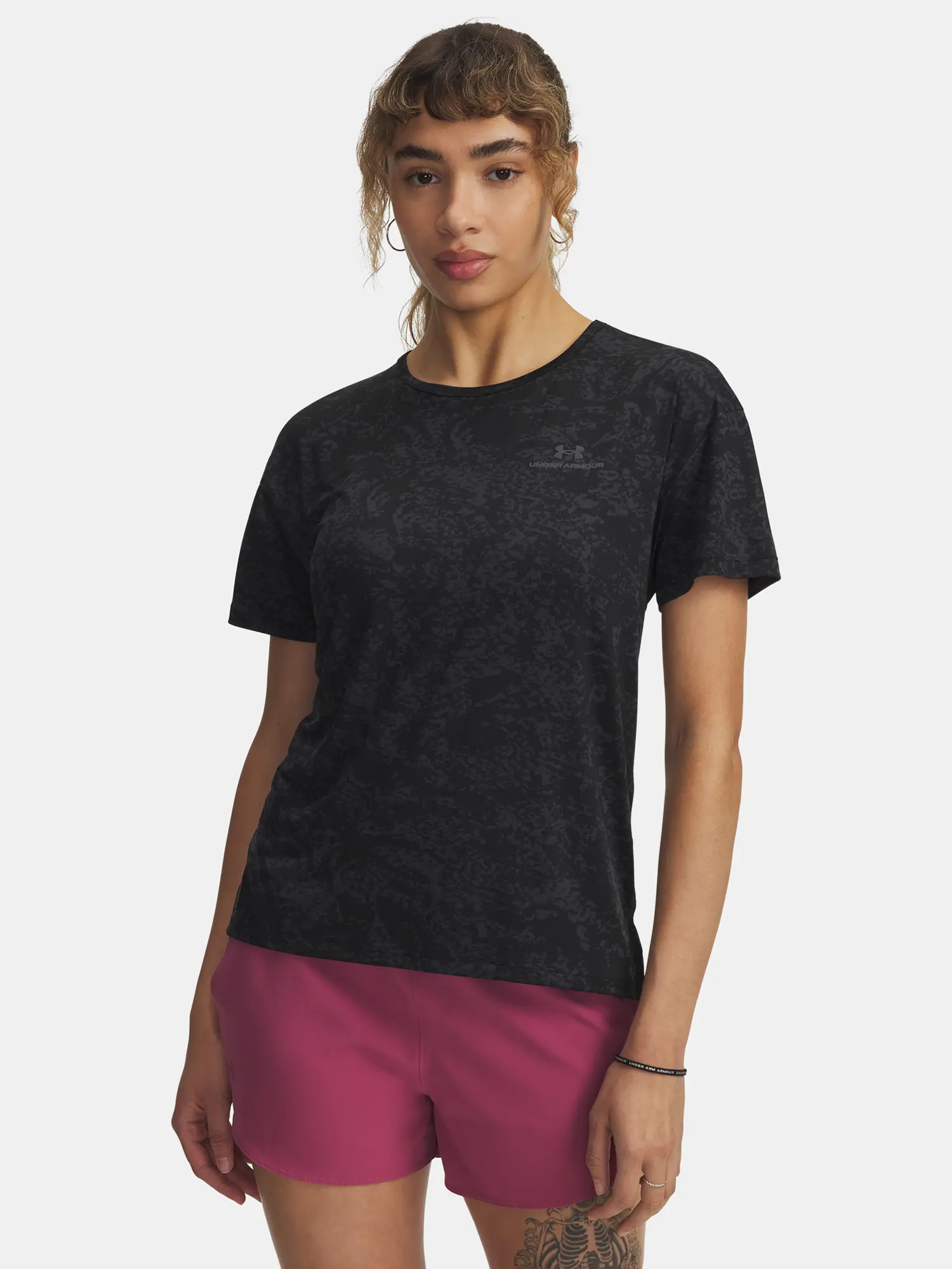 Dámské tričko Under Armour Vanish Energy SS 2.0 Print-BLK - Dámské