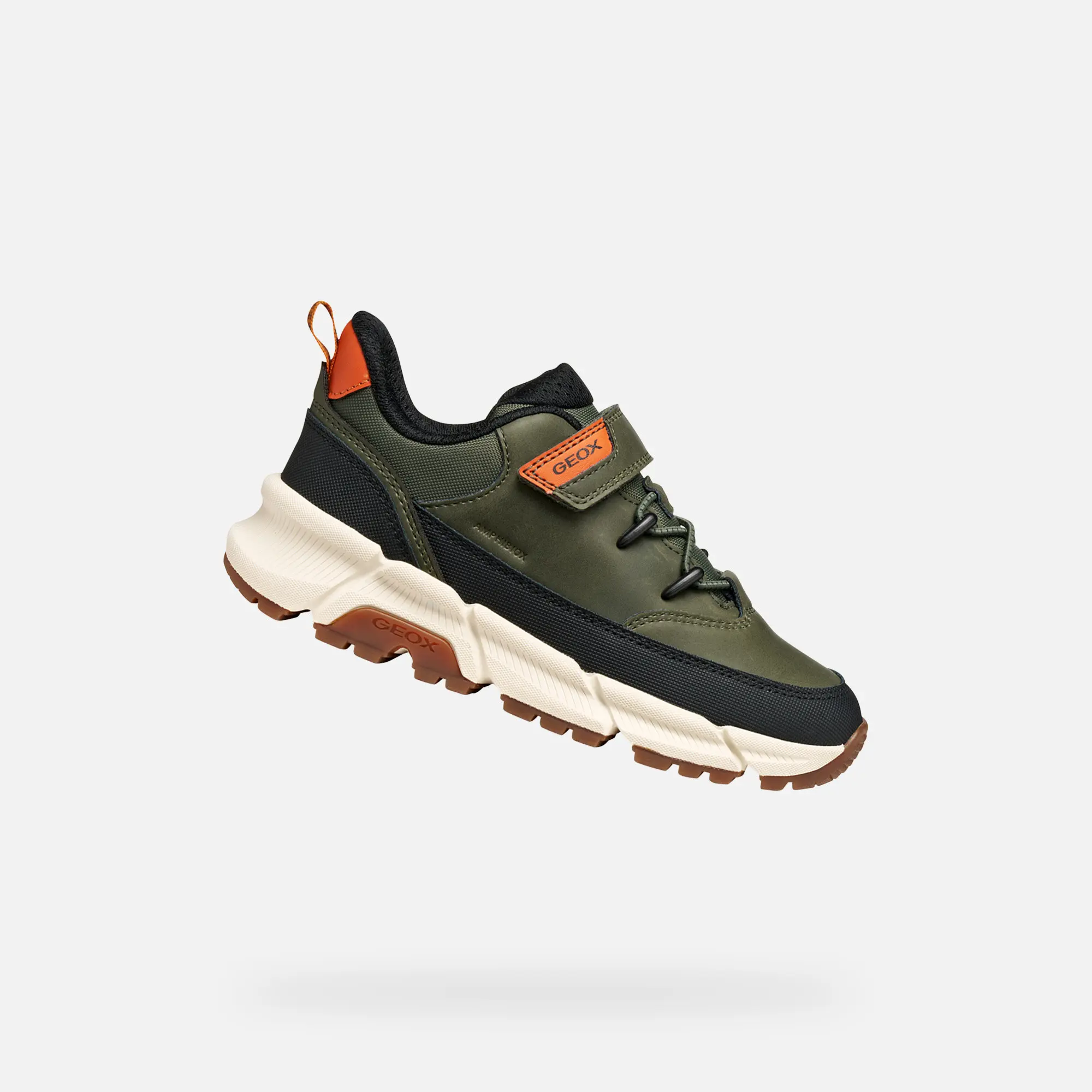 Chlapecké tenisky Geox Flexyper Plus - Khaki