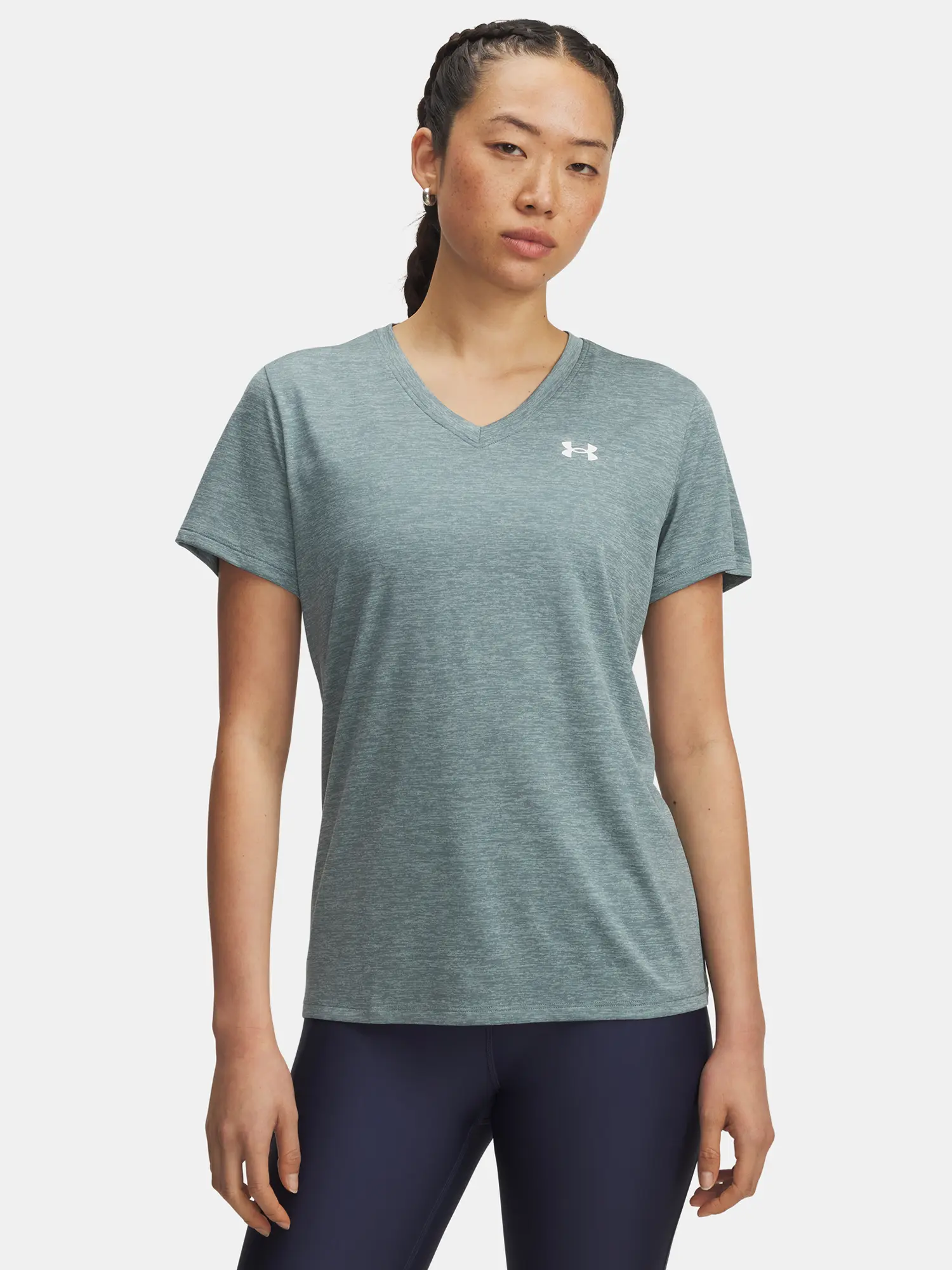 Dámské tričko Under Armour Tech SSV- Twist-BLU - Dámské