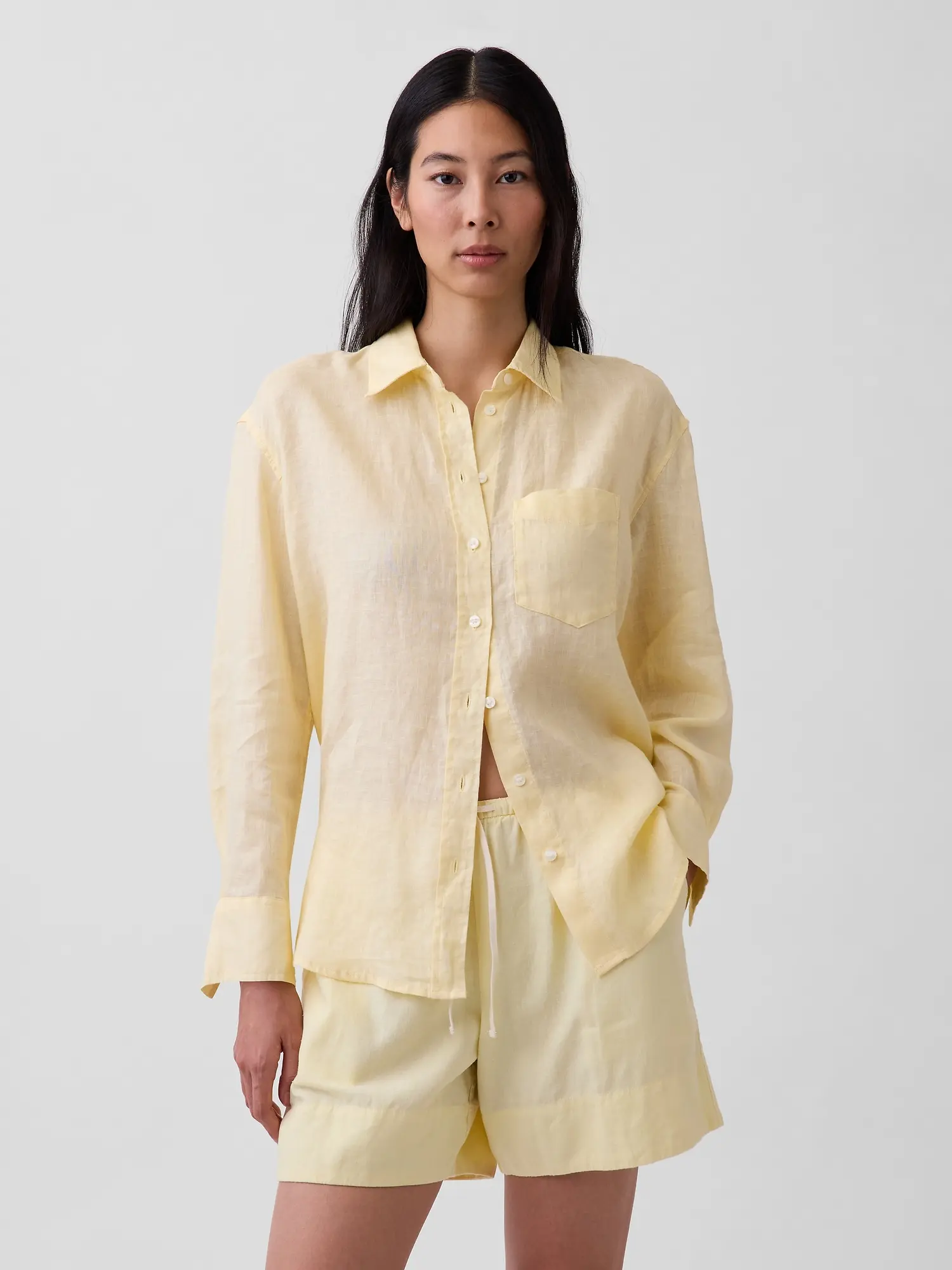 GAP oversized lněná košile