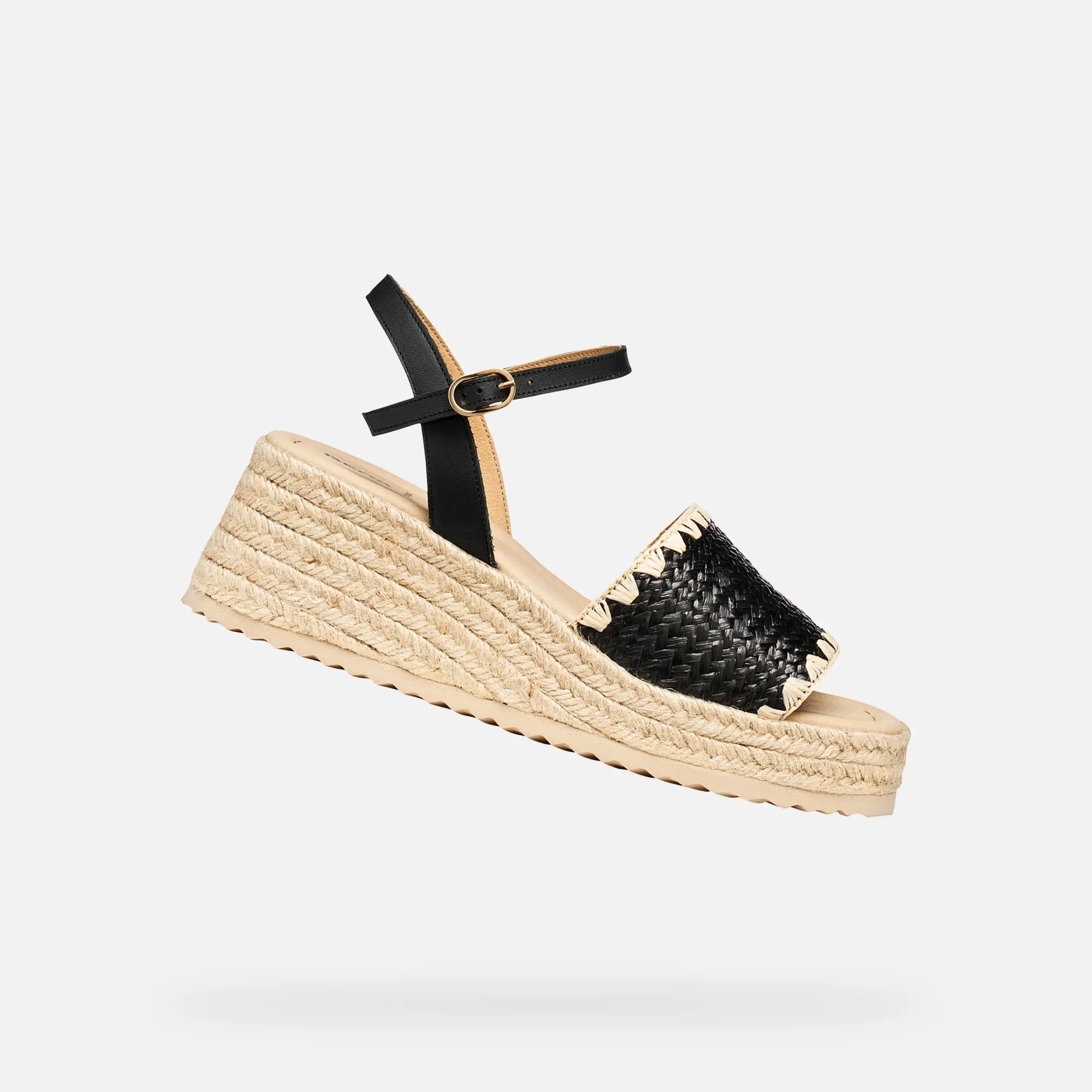 Černé dámské sandály Geox Alemeria -