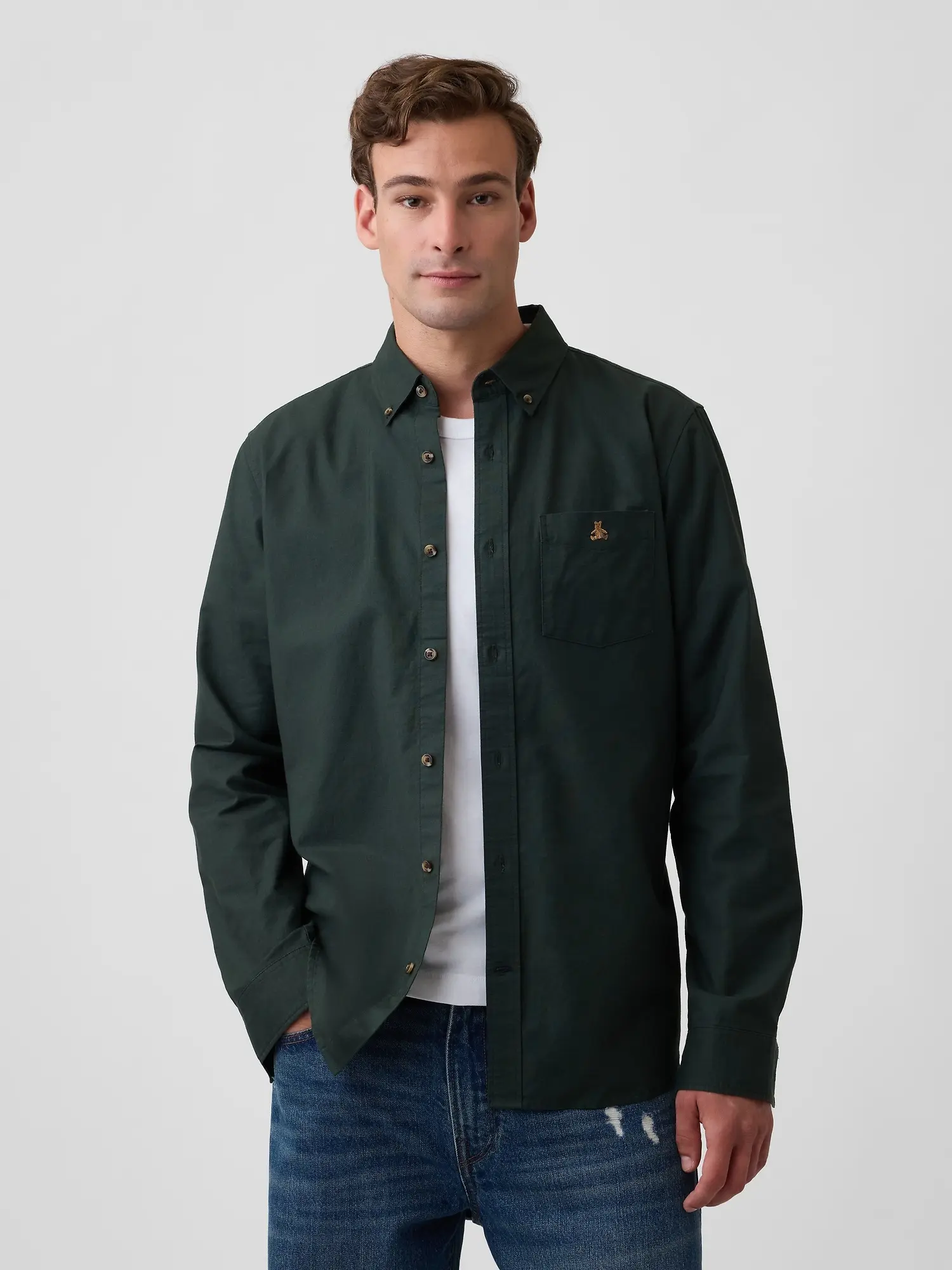 GAP Oxford Brannan Bear pánská košile