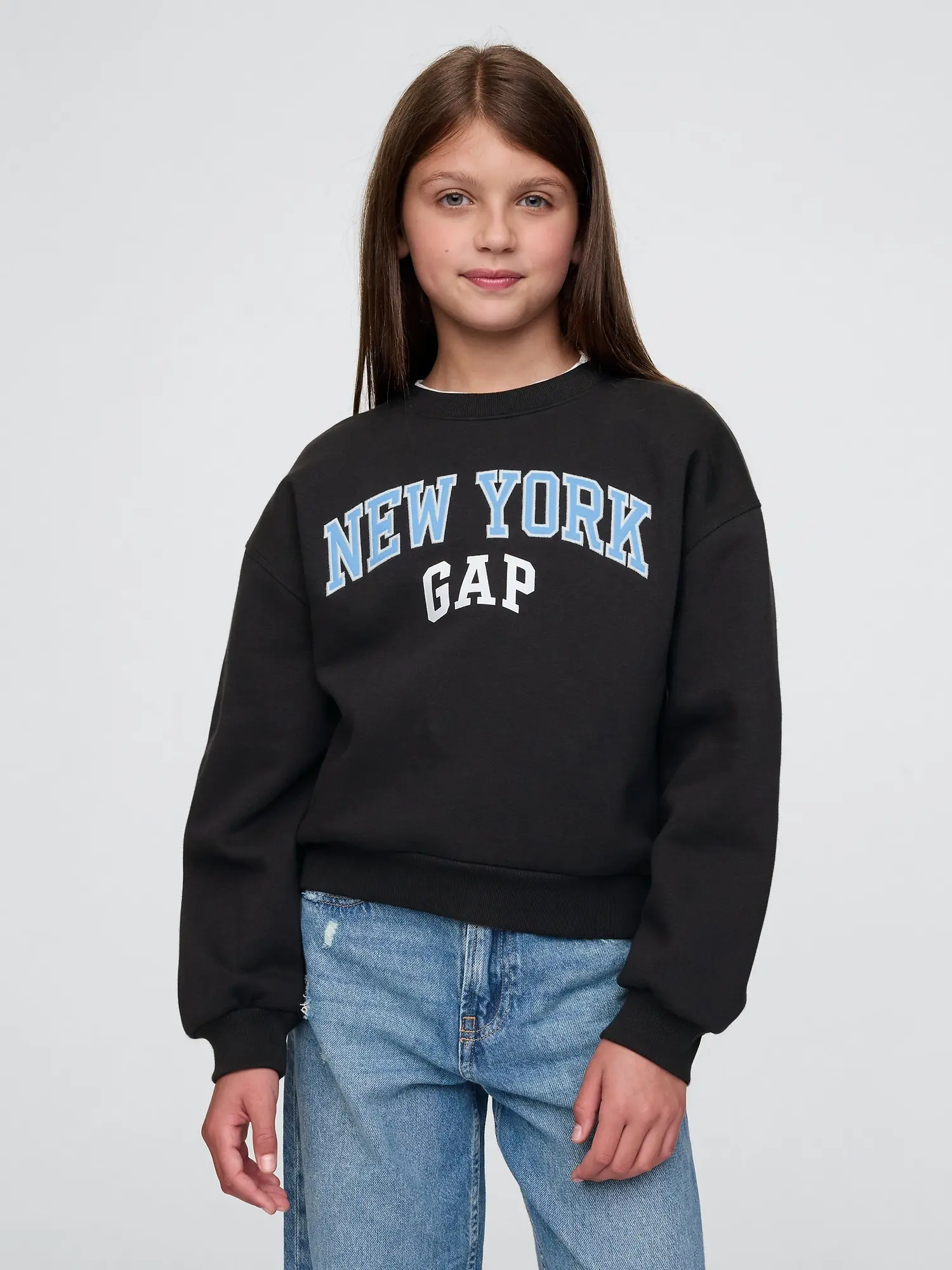GAP Dětská oversize mikina s logem - Holky