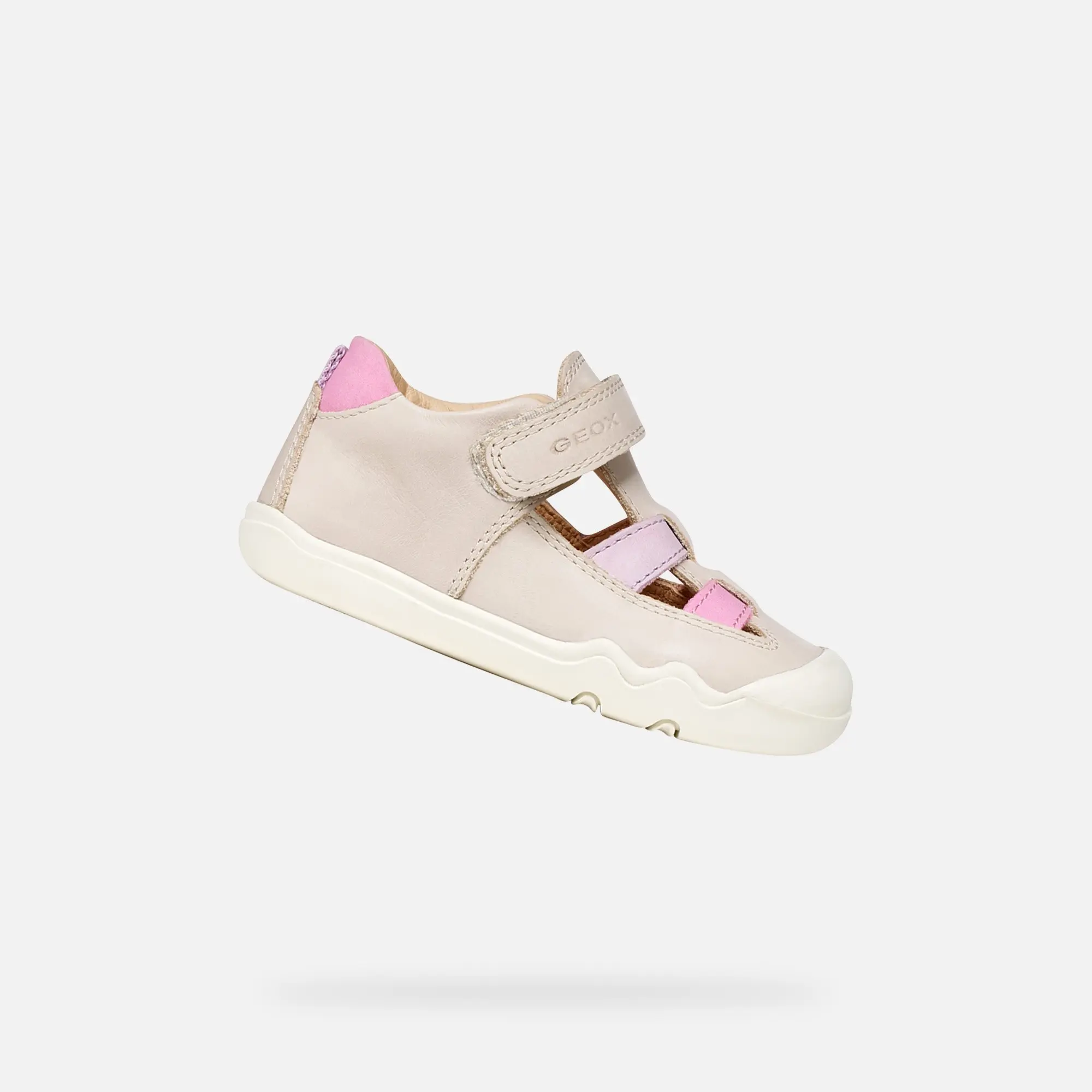Růžící dětské barefoot tenisky Geox Steppieup