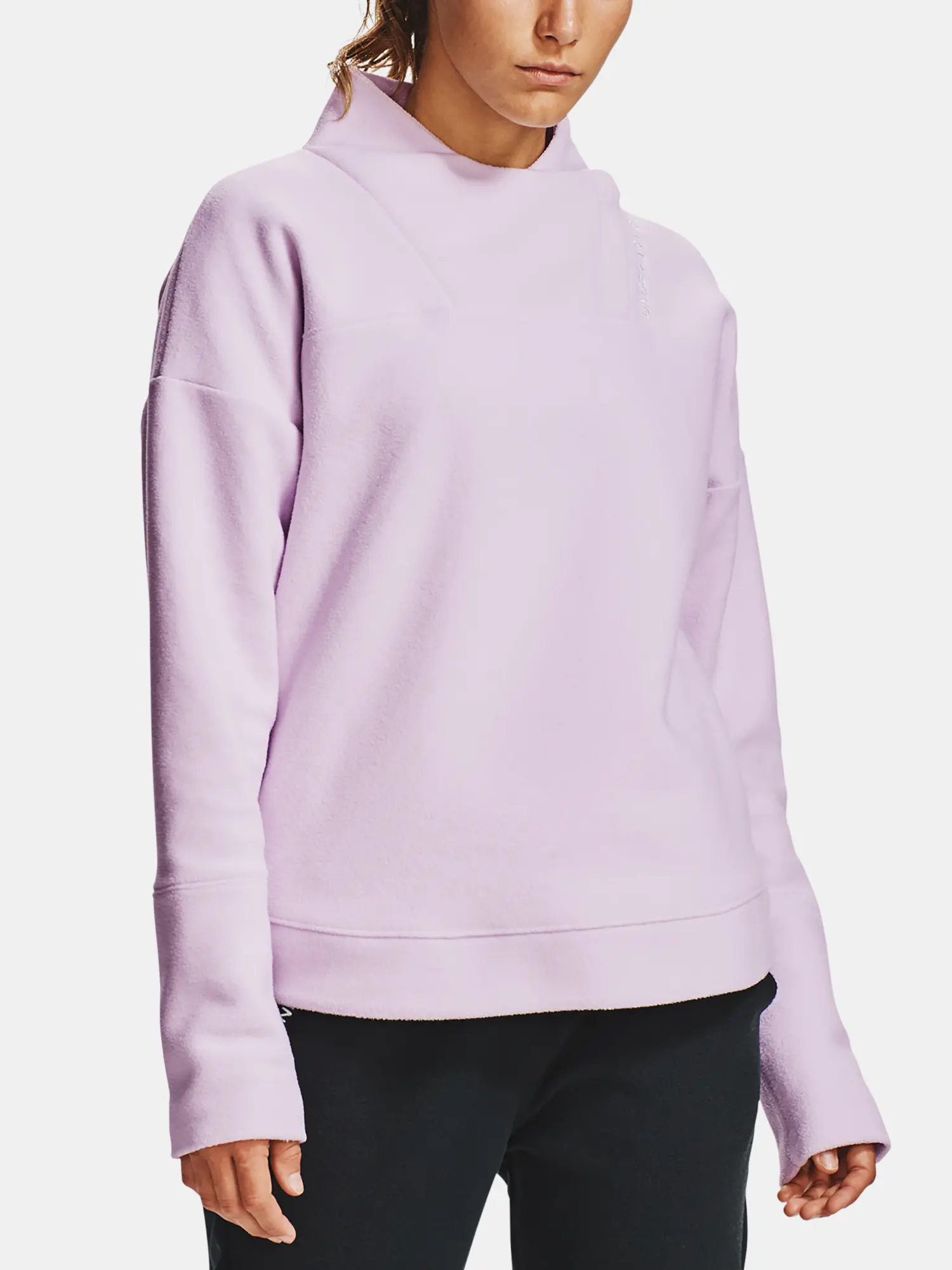 Under Armour Mikina Recover Fleece Wrap Neck-PPL - Dámské