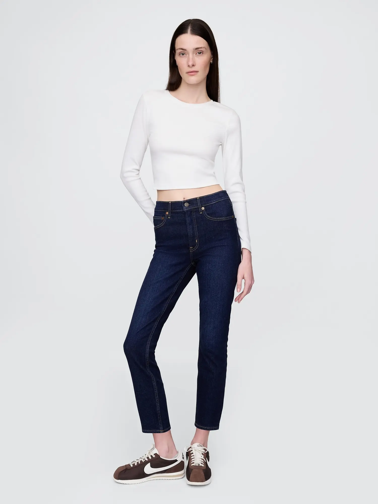 GAP Džíny slim High Rise Vintage Velikost: 27REG