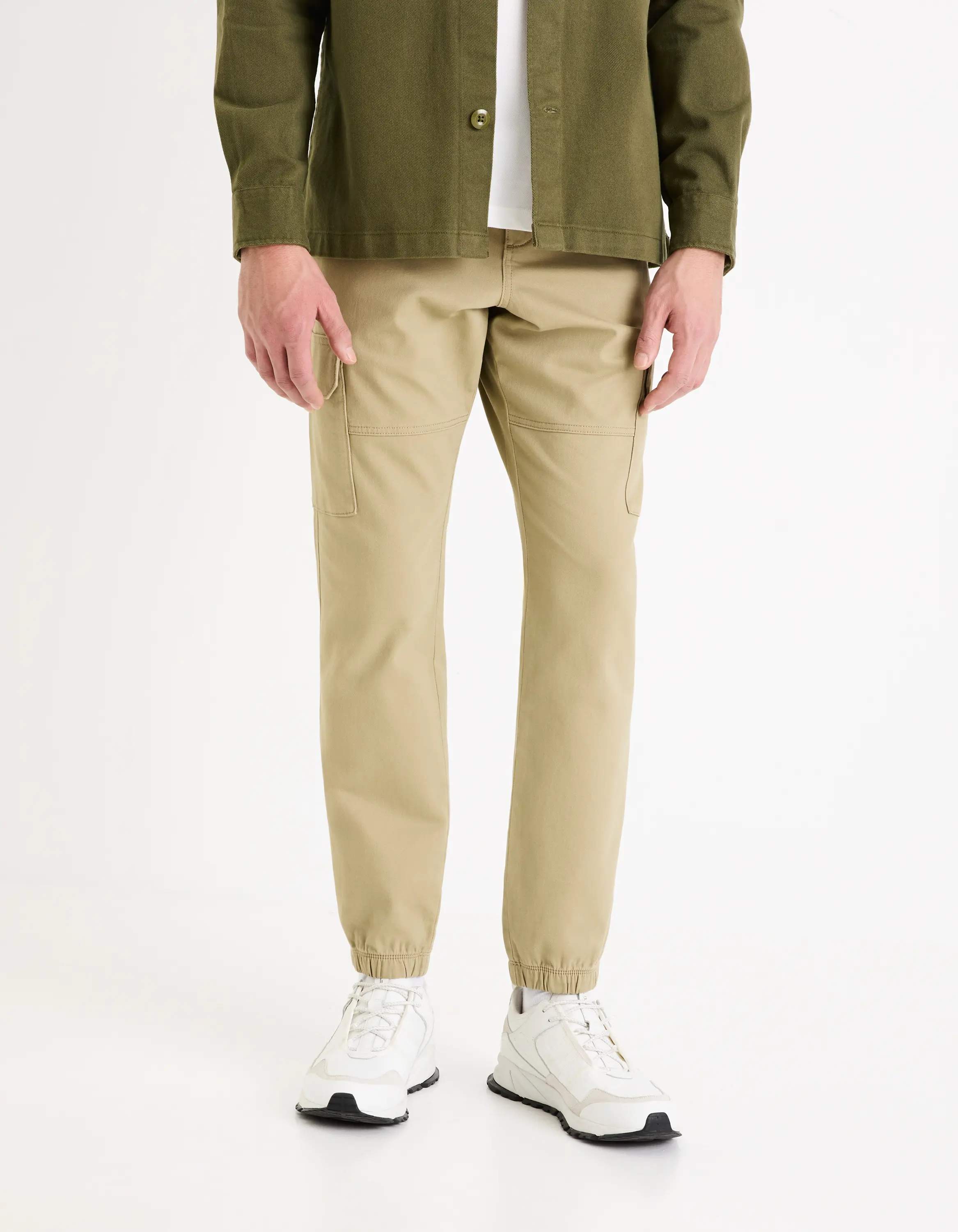 Celio Kalhoty slim cargo Dolyte - Pánské