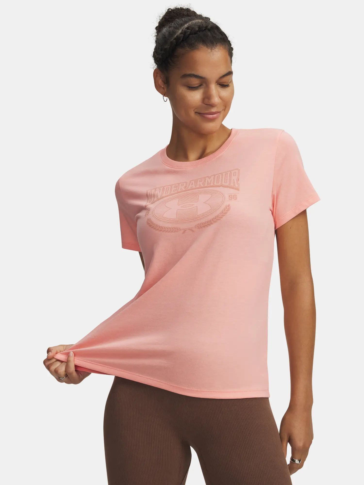 Dámské triko Under Armour UA W VARSITY SS-PNK