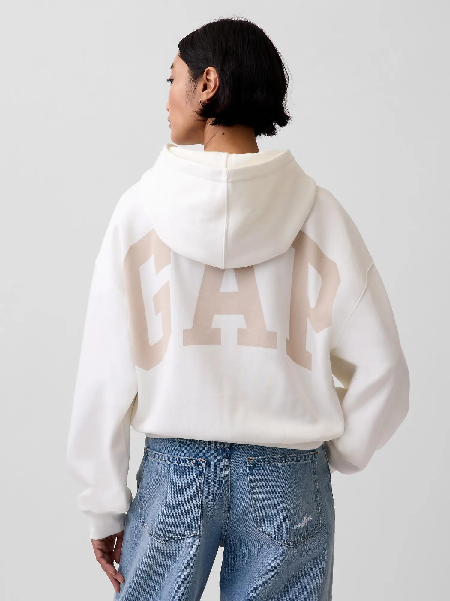 GAP Oversize Crop Mikina s Logo VintageSoft