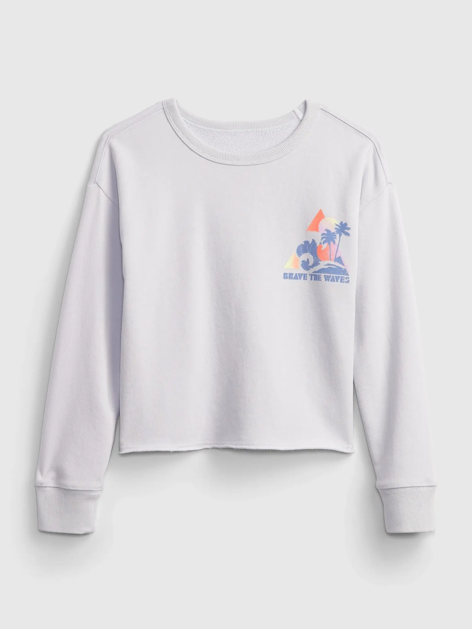 GAP Dětská mikina graphic boxy crew - Holky