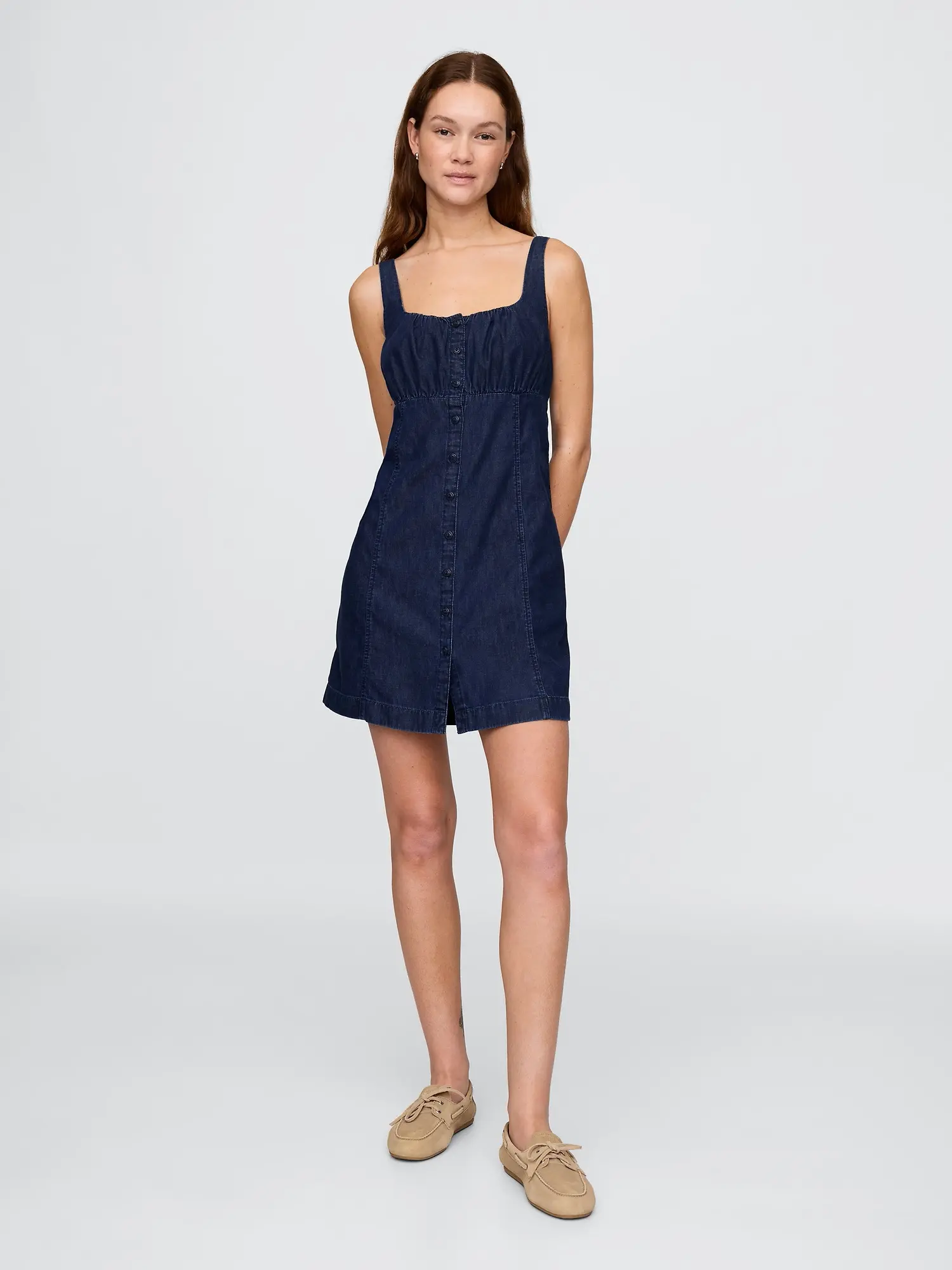 GAP Džínové mini šaty UltraSoft - Dámské