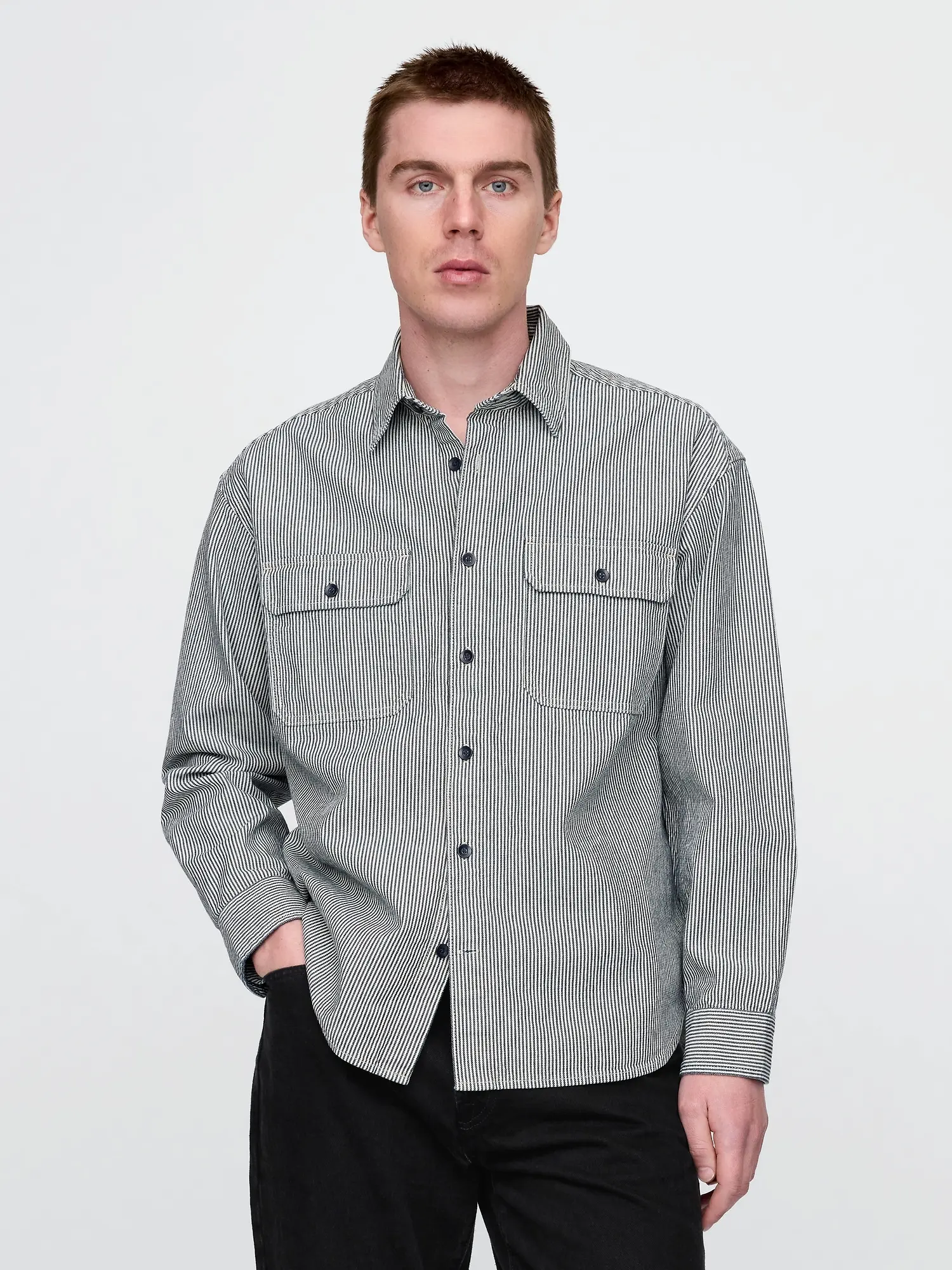 GAP Pánská Džínová oversize košile Americana 734169-00 Velikost: