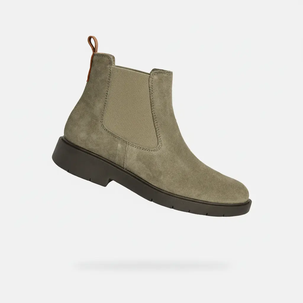 Khaki dámská kotníková obuv Geox Spherica EC1 - Dámské