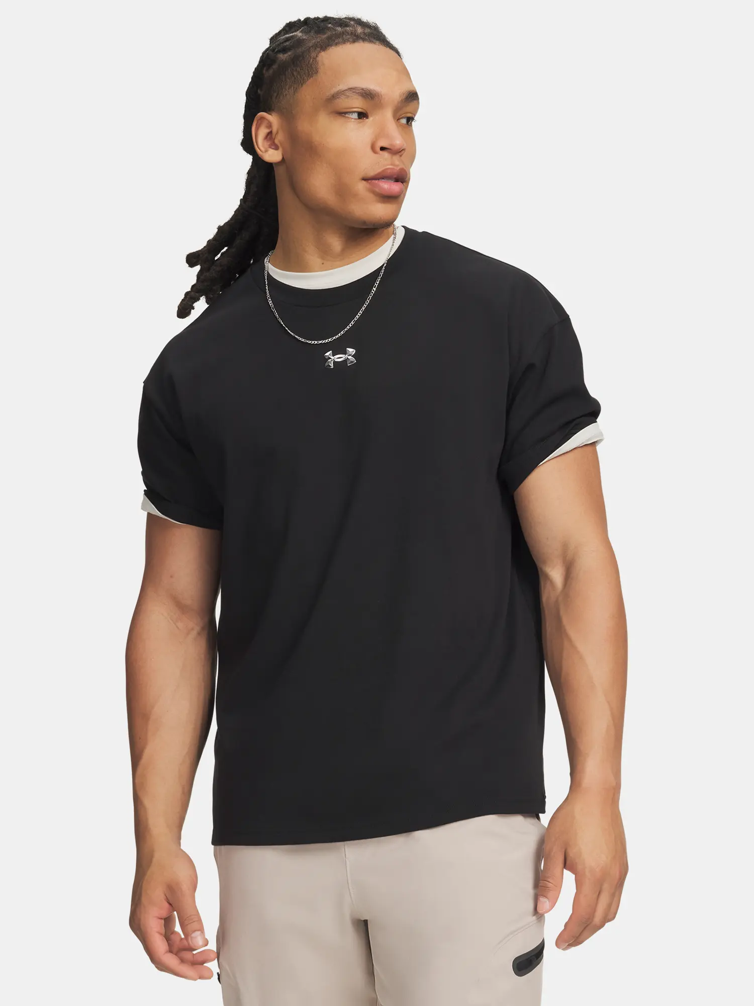 Pánské triko Under Armour UA M HWT METAL LOGO