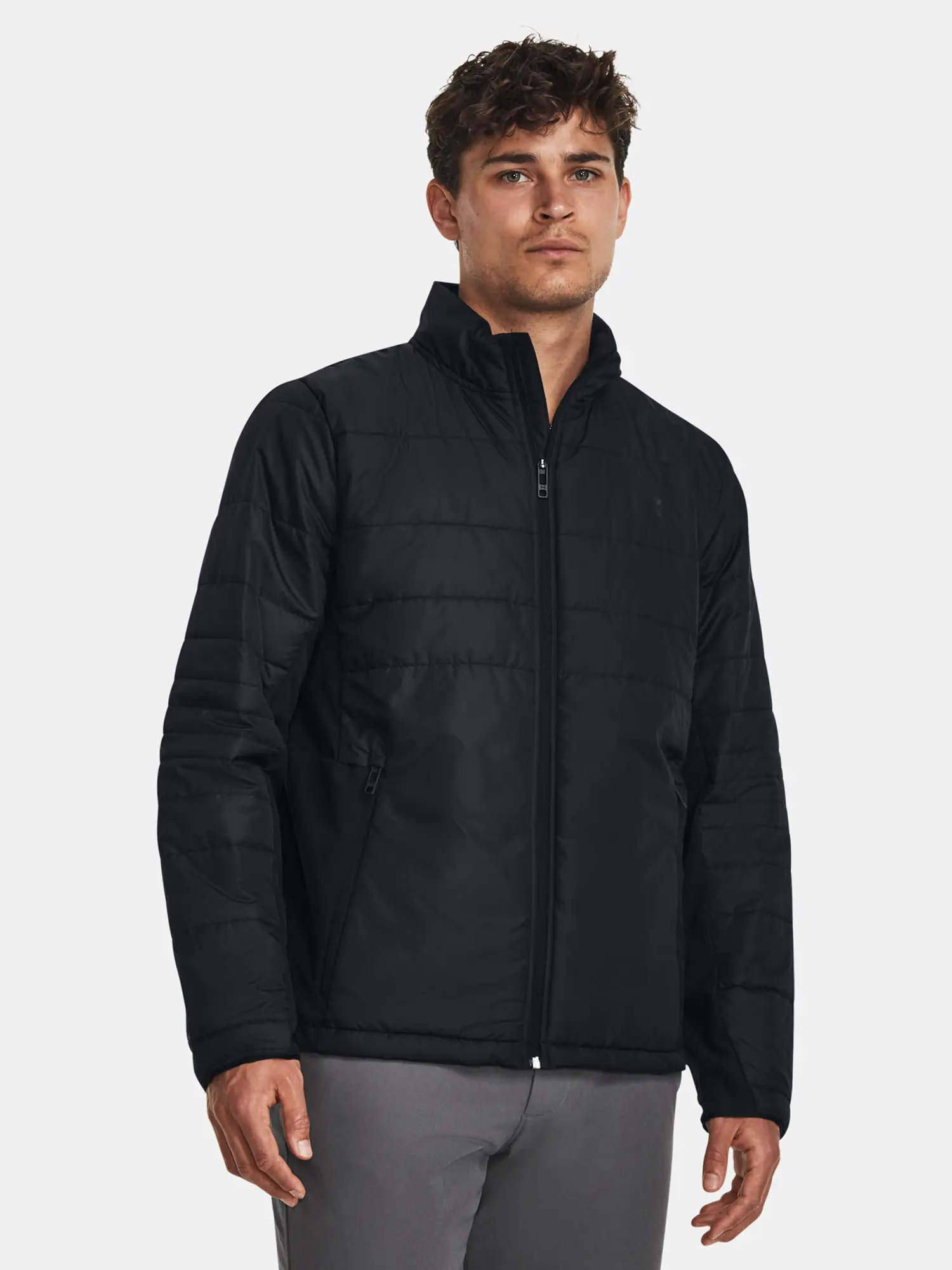 Under Armour Bunda UA STRM SESSION GOLF JKT-BLK - Pánské