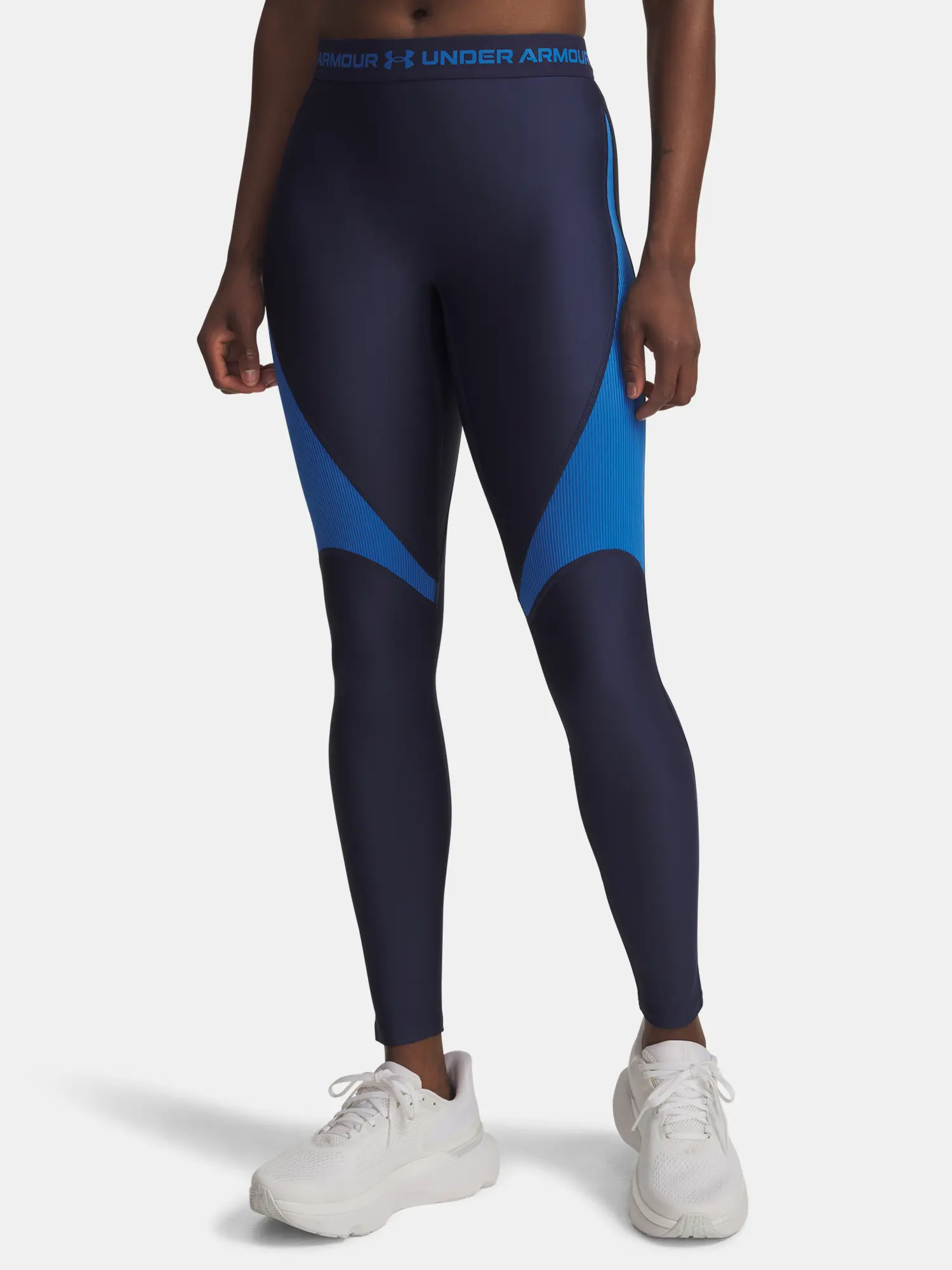 Dámské legíny Under Armour UA HG Rib Legging-BLU - Dámské