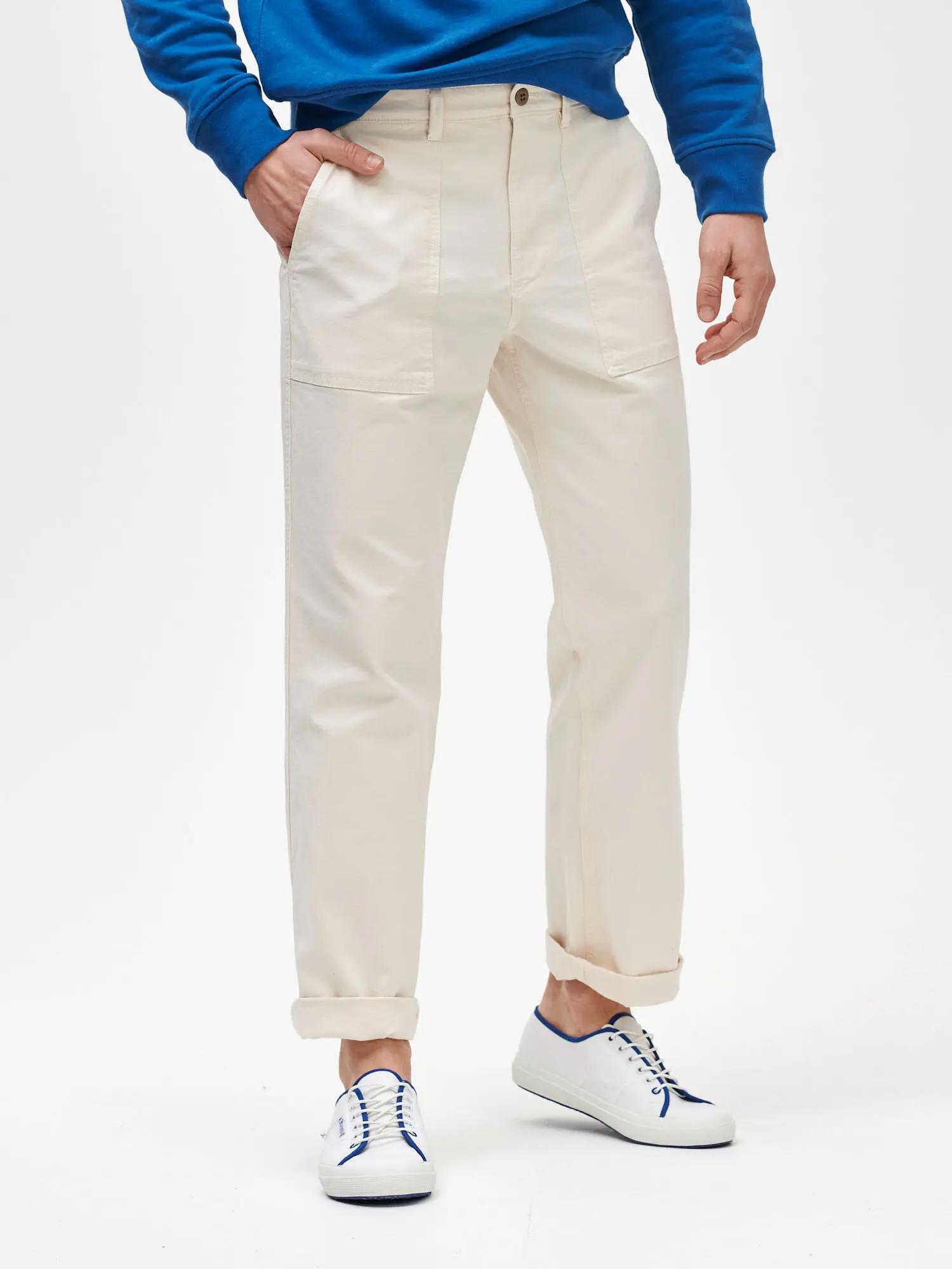 GAP Kalhoty Utility Pants In Straight Fit With flex - Pánské