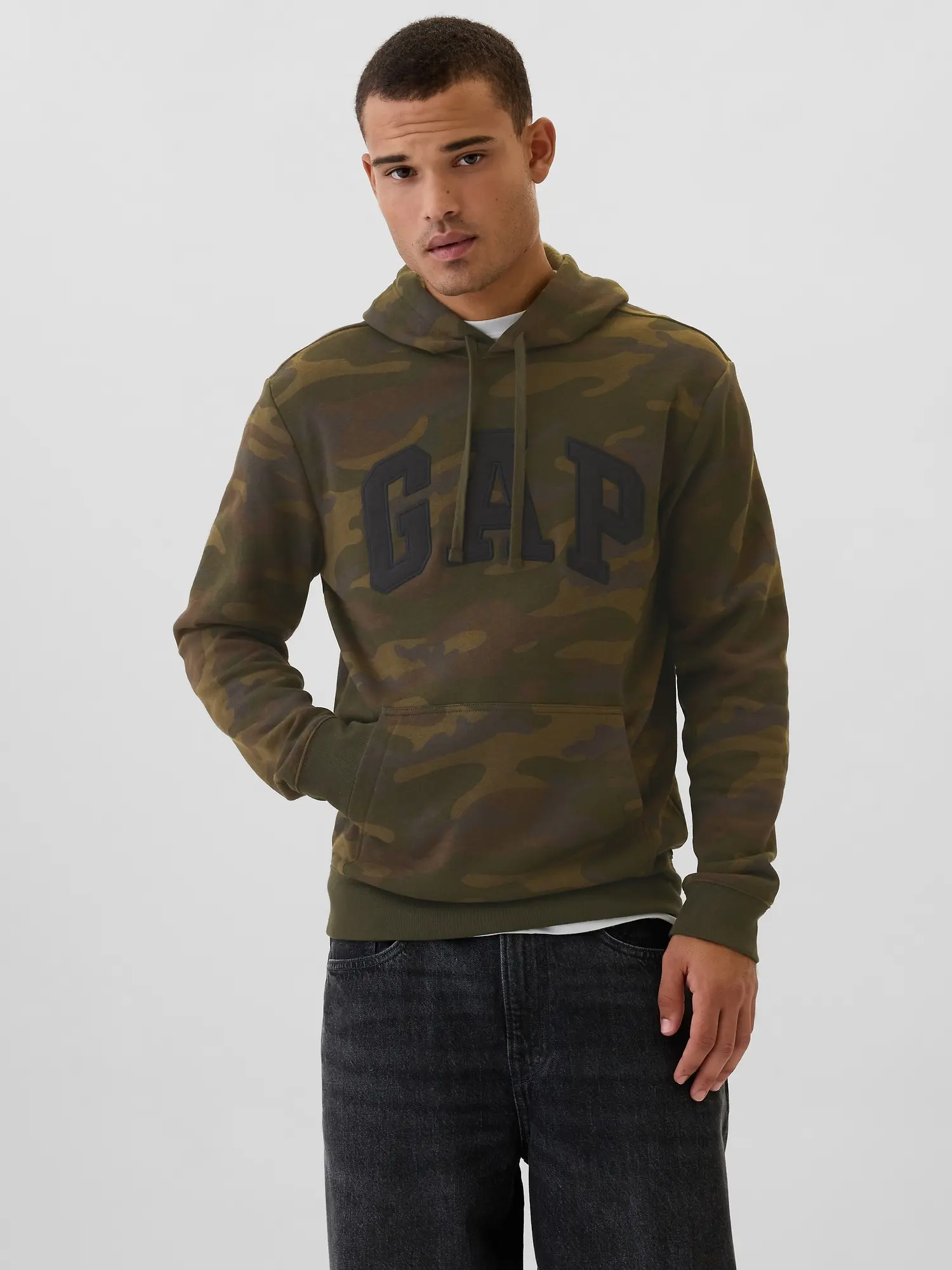 GAP V-PRINTED HERITAGE LOGO PO Pánská mikina US M 804039-00