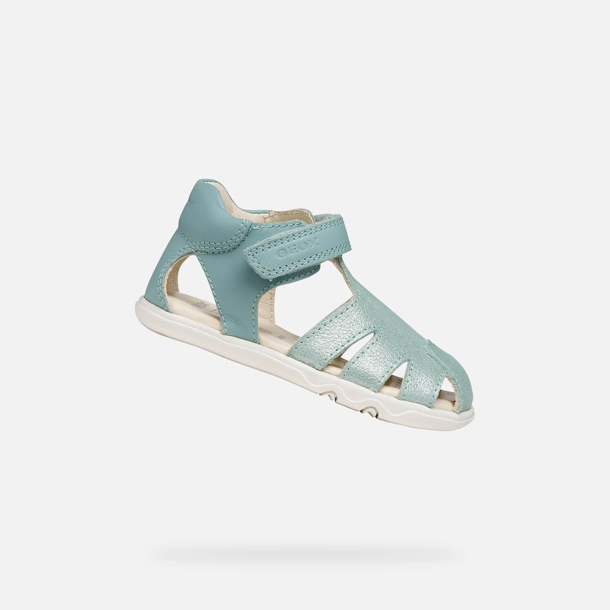 Tyrkysové dívčí barefoot sandály Geox