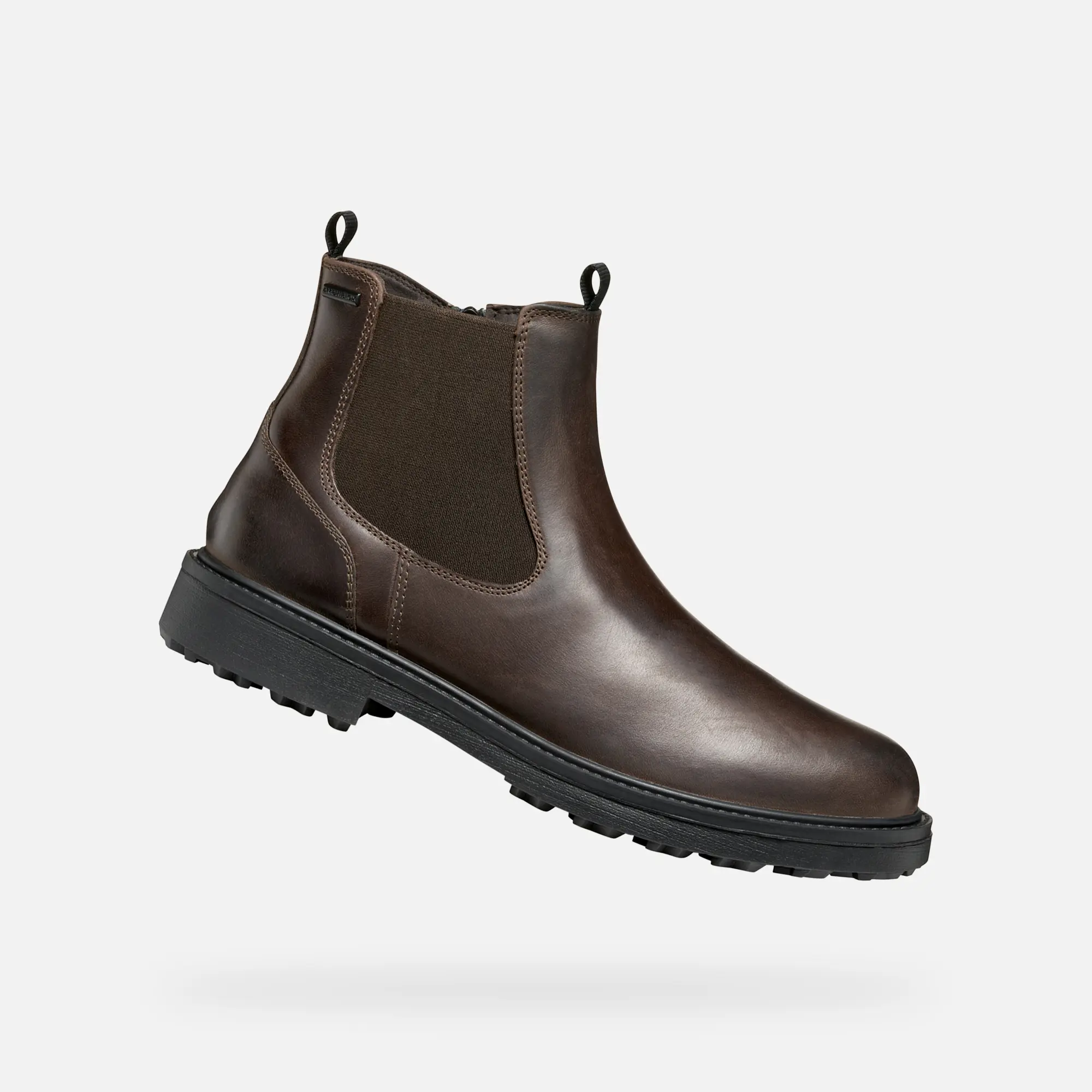 Hnědá pánská kotníková obuv Geox Lagorai + Grip B A - Pánské