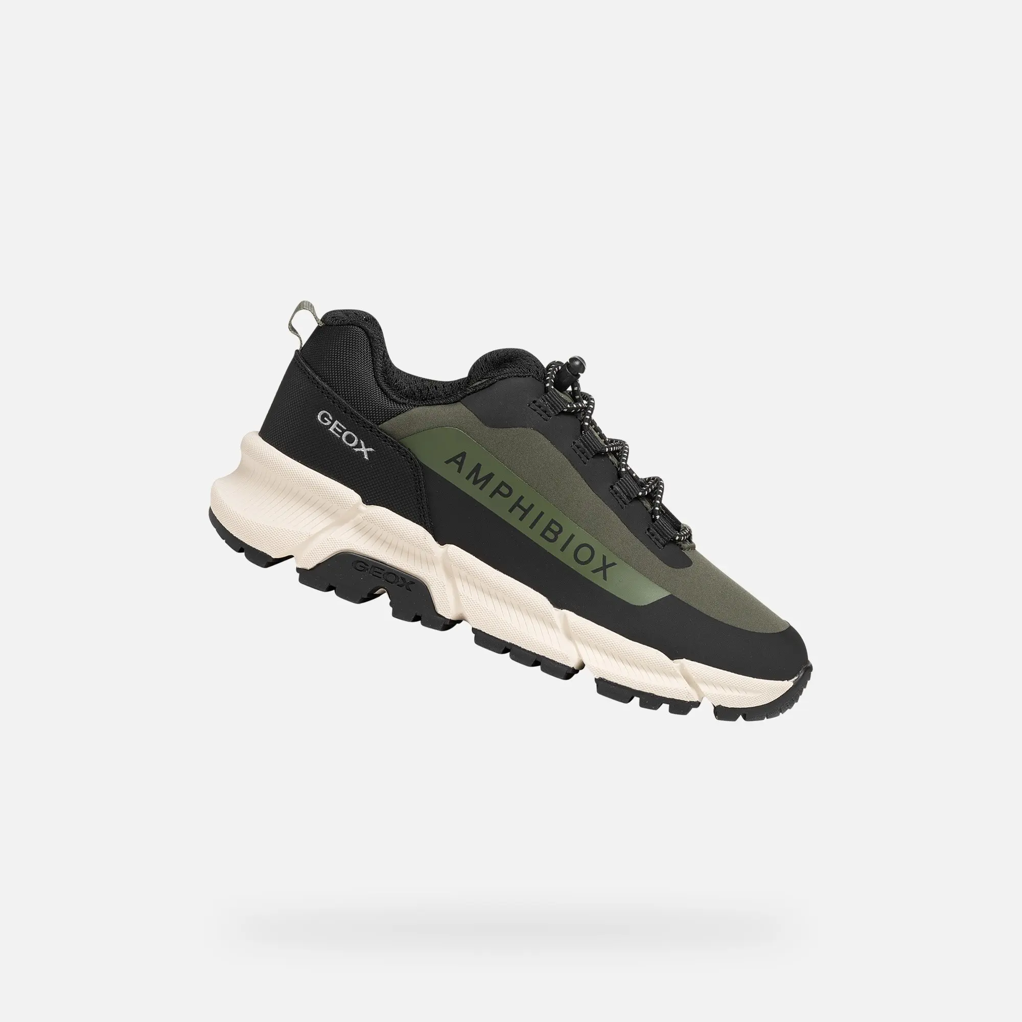 Khaki chlapecké boty Geox Flexyper Plus