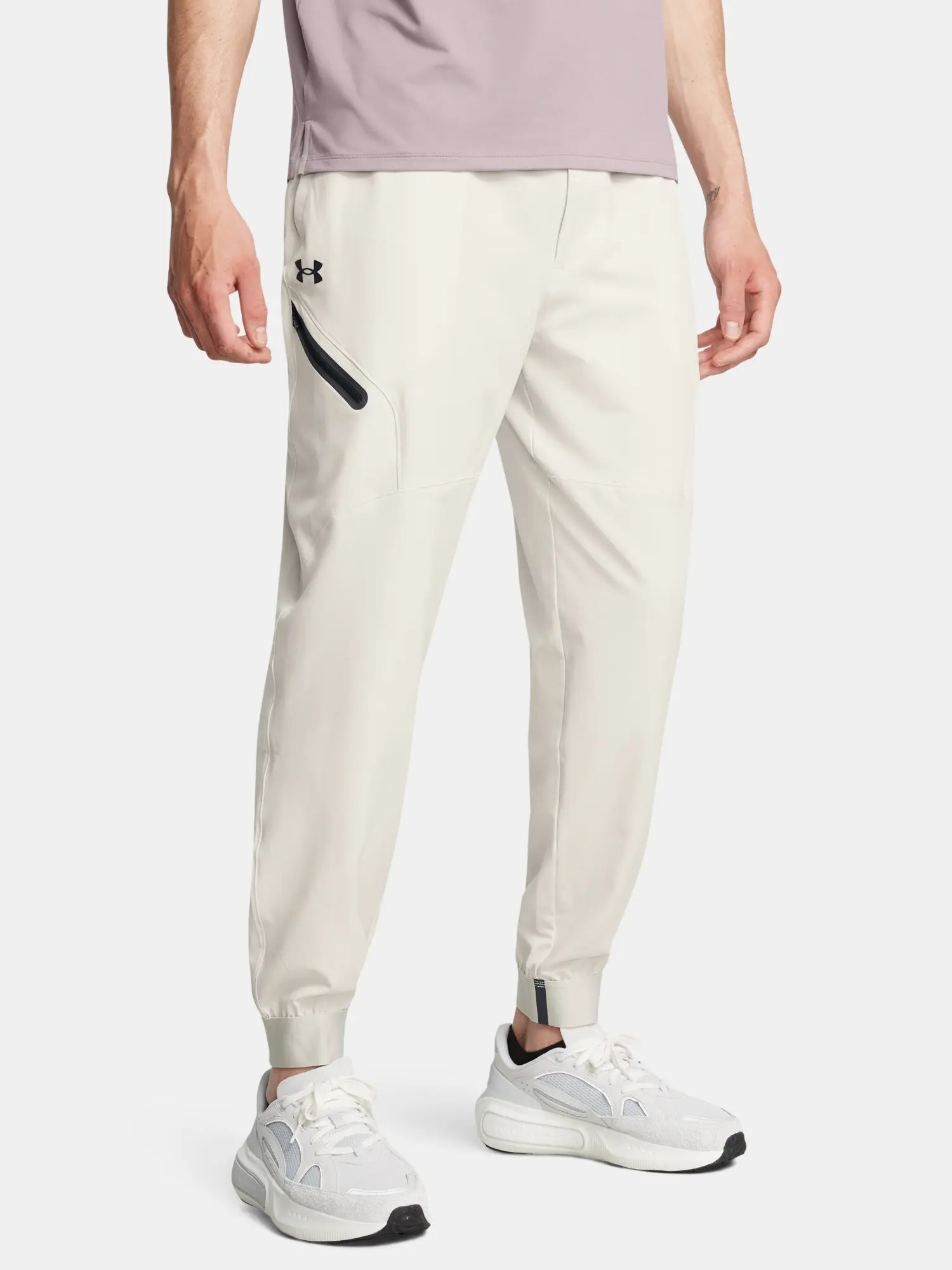 Pánské tepláky Under Armour UA Unstoppable Joggers-WHT - Pánské