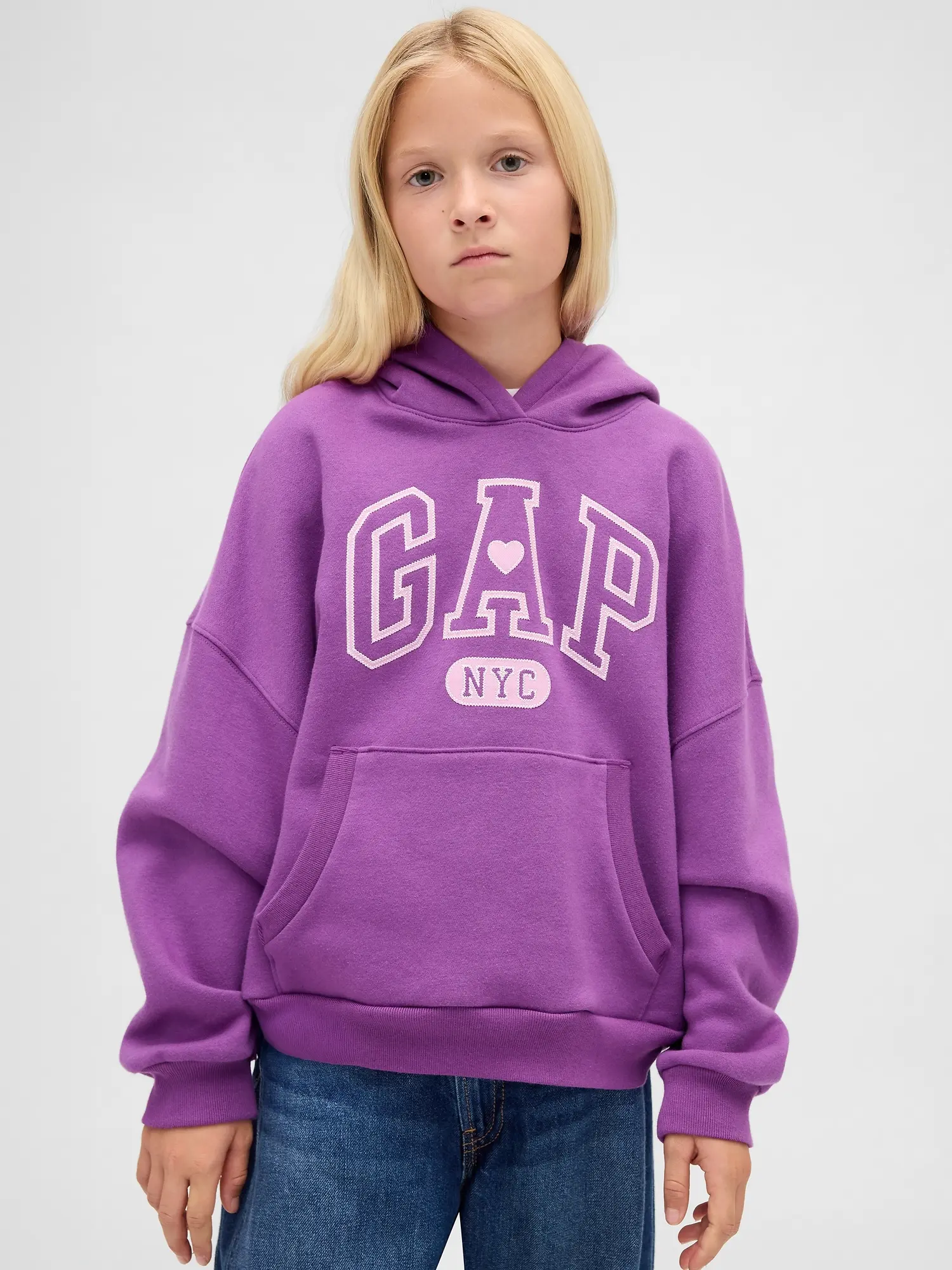 GAP dívčí oversize mikina s kapucí