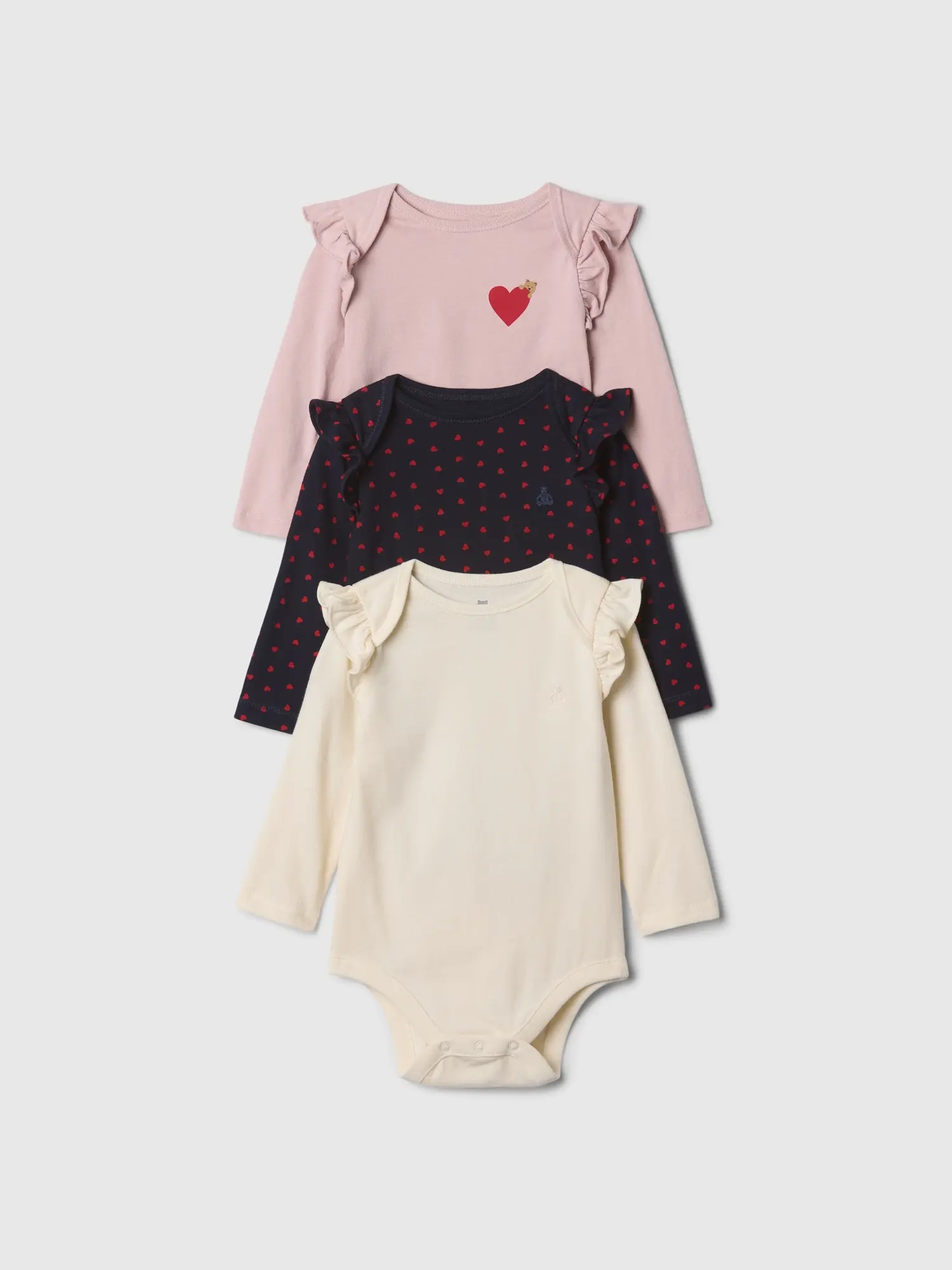 GAP Baby body, 3 ks - Holky