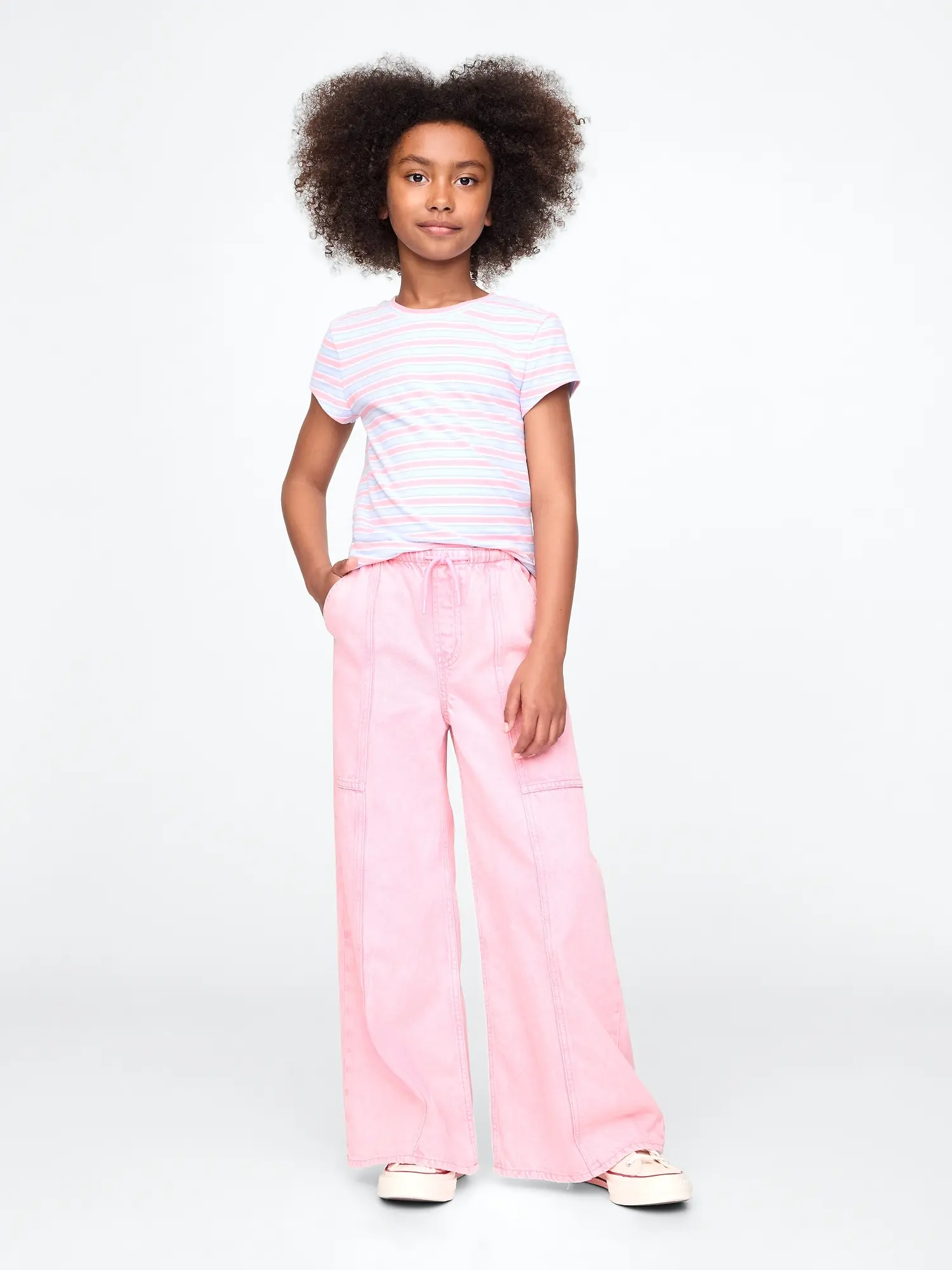 GAP Dívčí Dětské džíny Baggy UltraSoft 738618-00 Velikost: