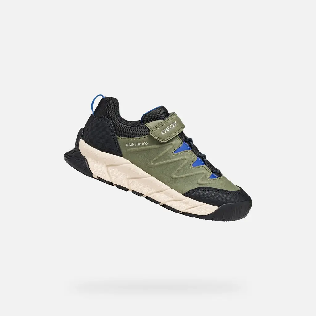 Khaki chlapecké tenisky Geox Flexyper Pro B