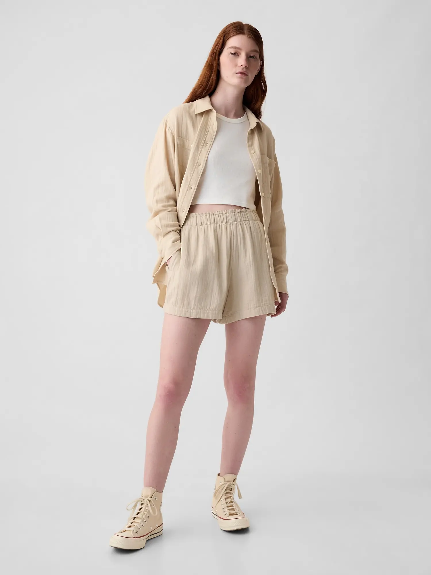 GAP Dámské Mušelínové kraťasy 882138-00 Velikost: XL