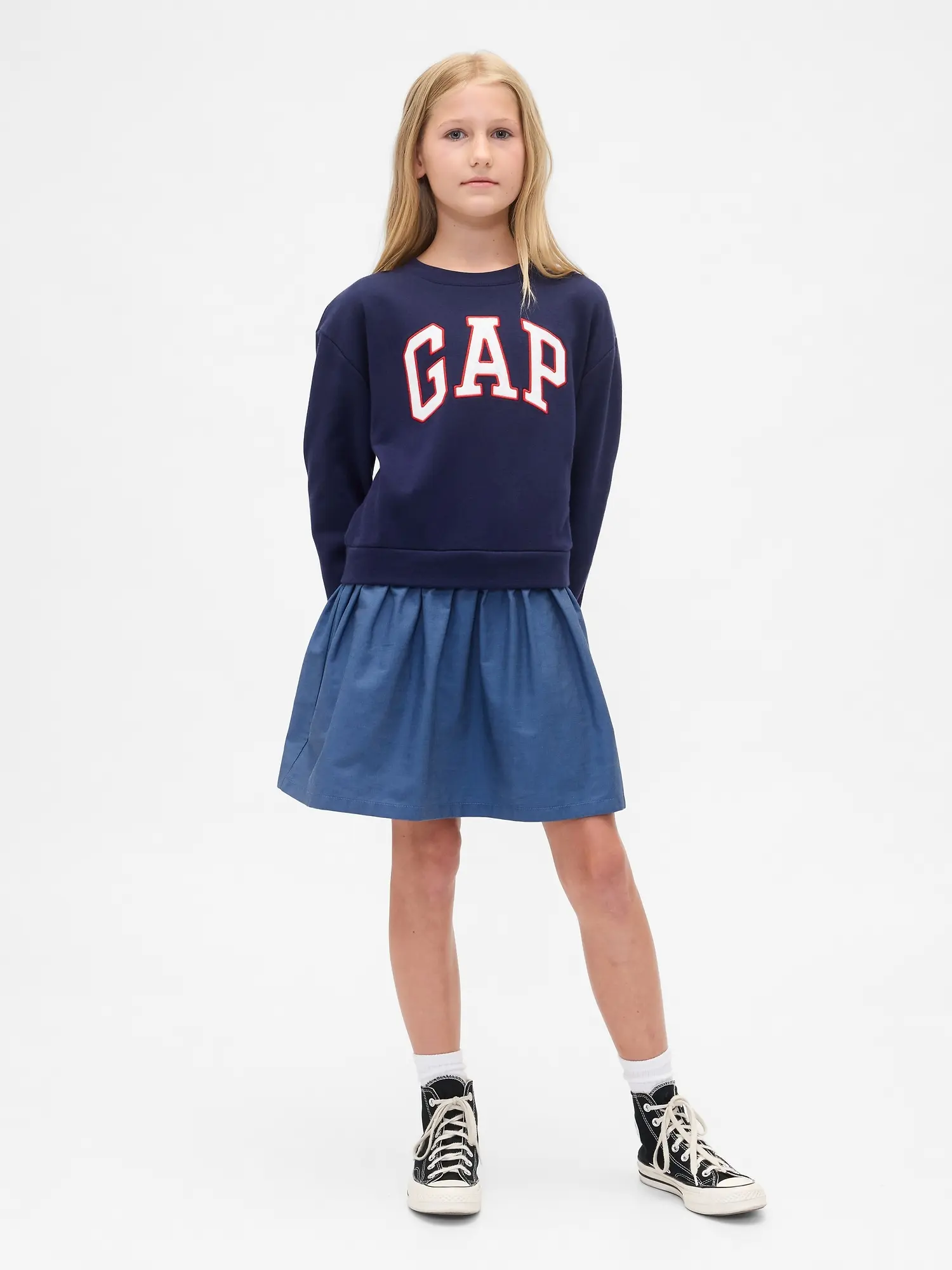 GAP Dětské oversize šaty - Holky