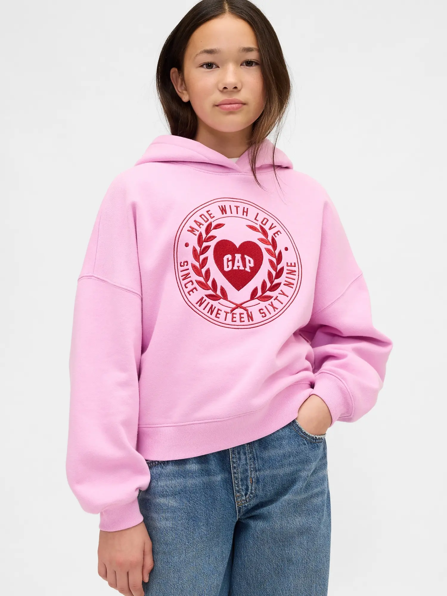 GAP Kids oversize mikina s kapucí