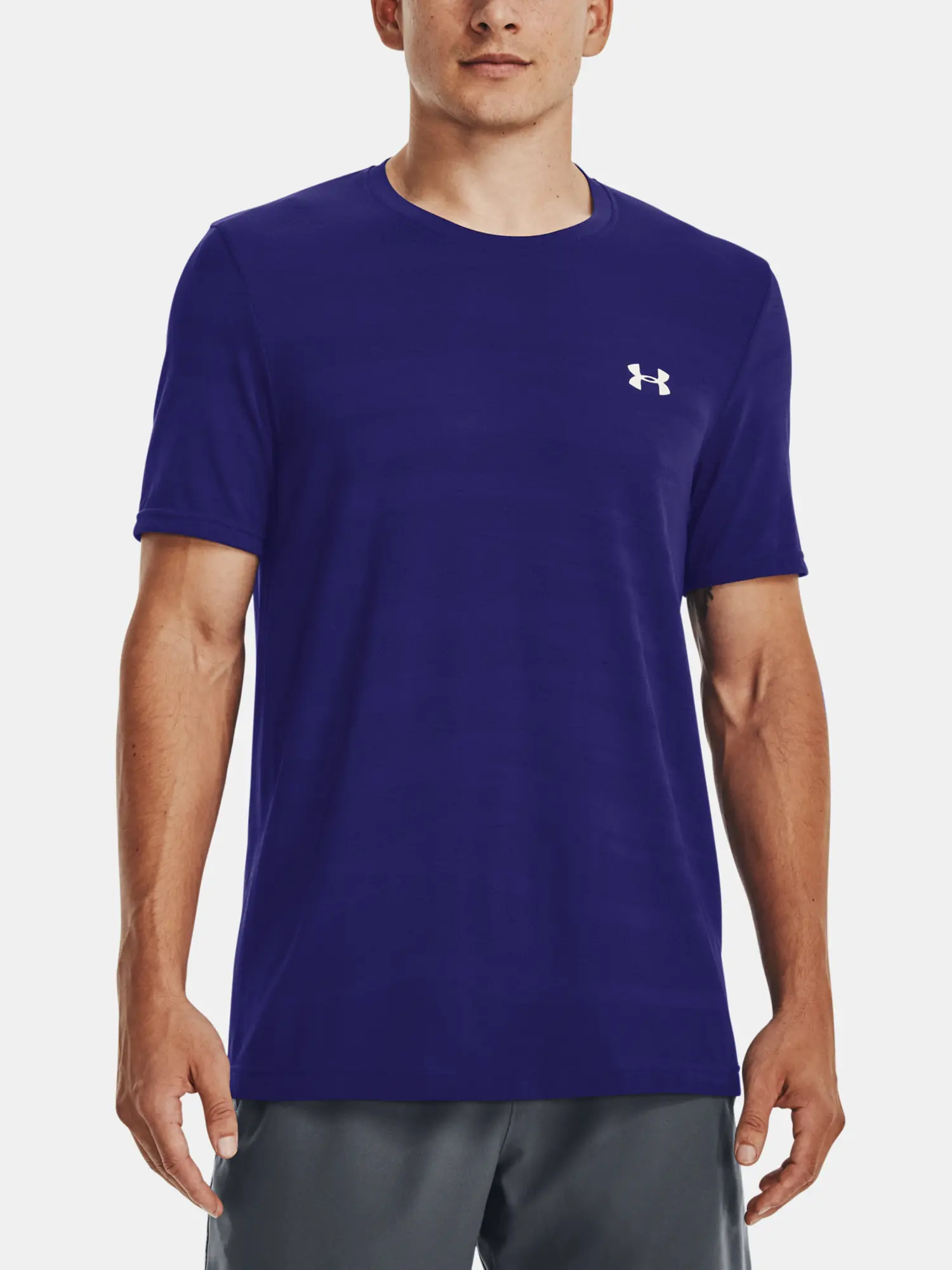 Under Armour Tričko UA Seamless Wave SS-BLU - Pánské