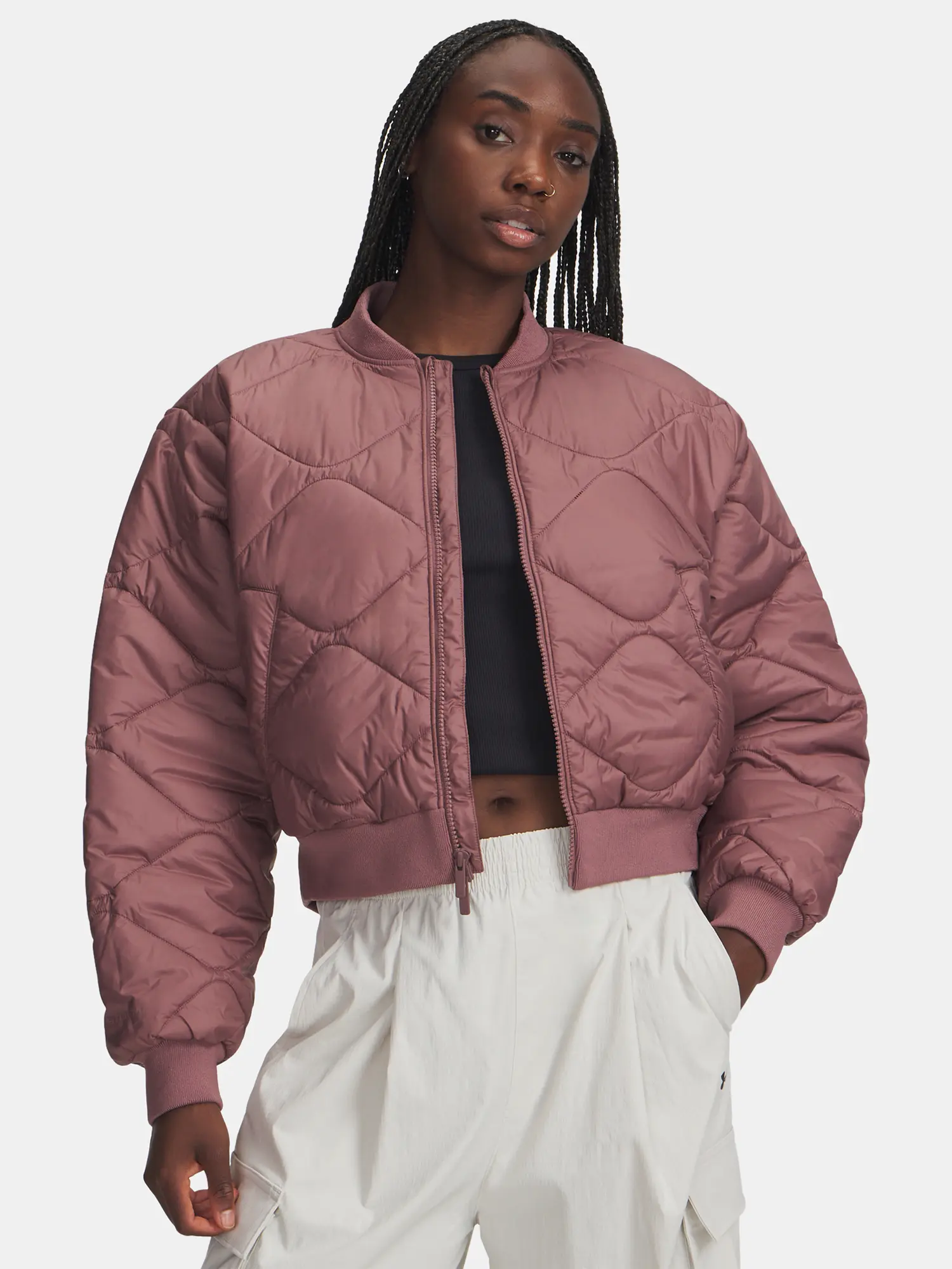 Dámská bunda Under Armour Heritage Bomber-MRN - Dámské