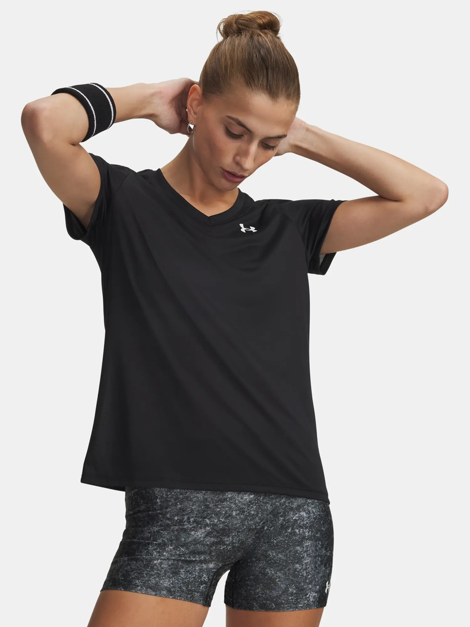 Under Armour Tričko Tech SSV- Solid-BLK - Dámské