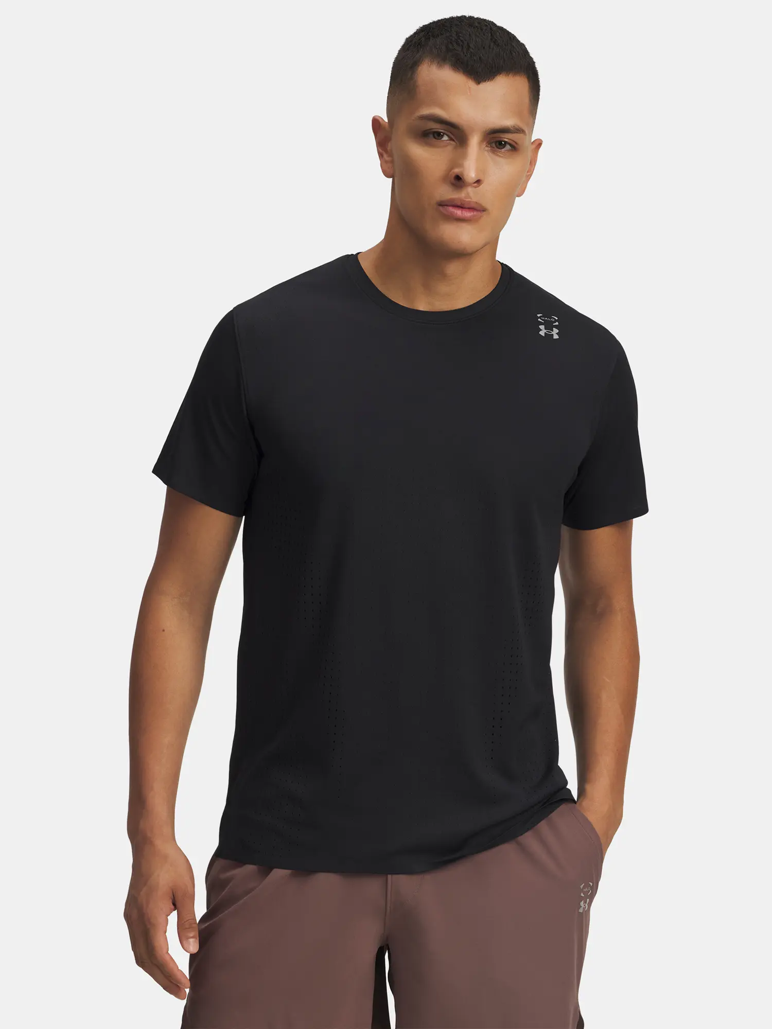 Pánské tričko Under Armour UA Halo Vent SS-BLK - Pánské