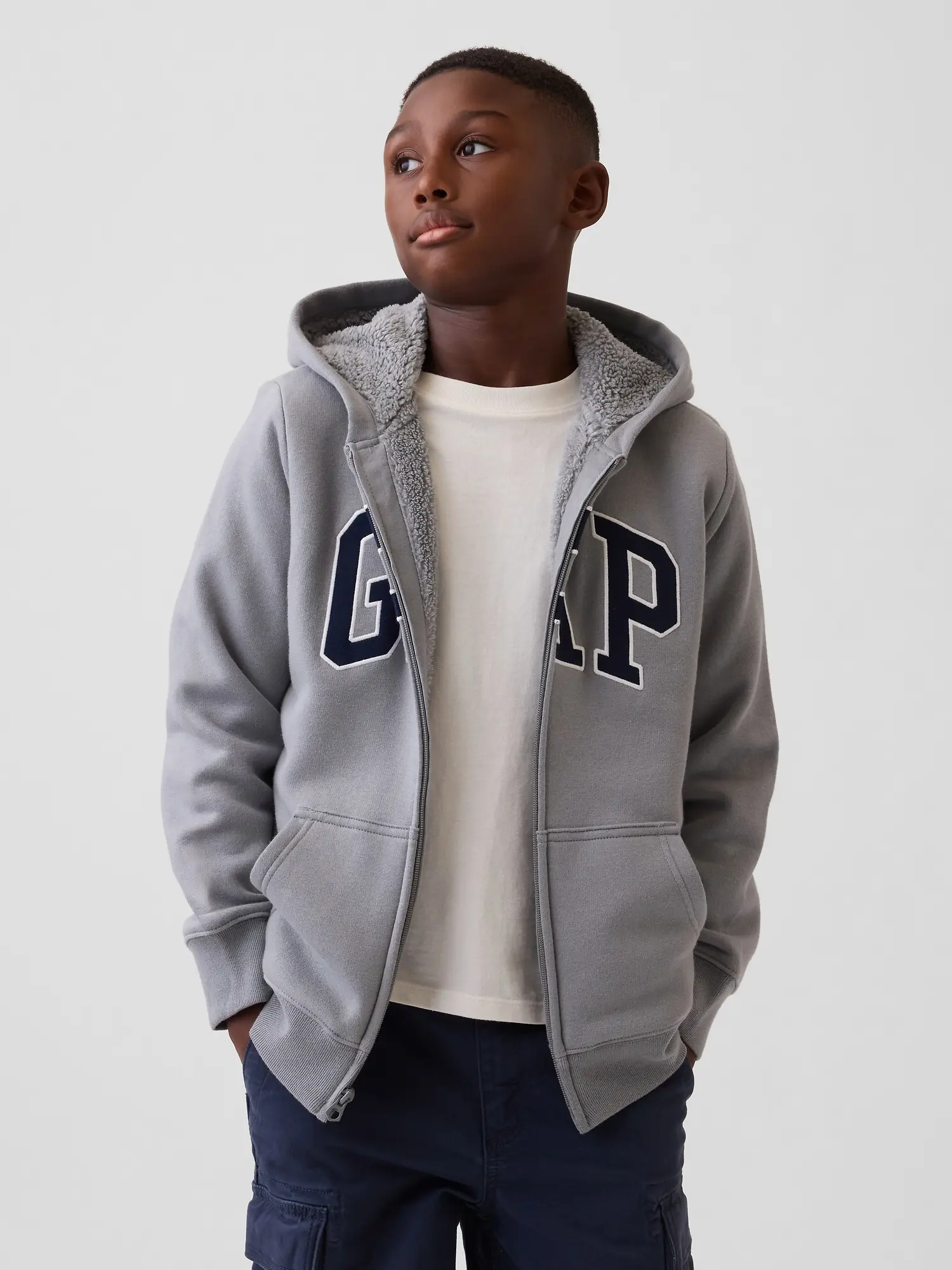 GAP Kids Sherpa mikina - kluci