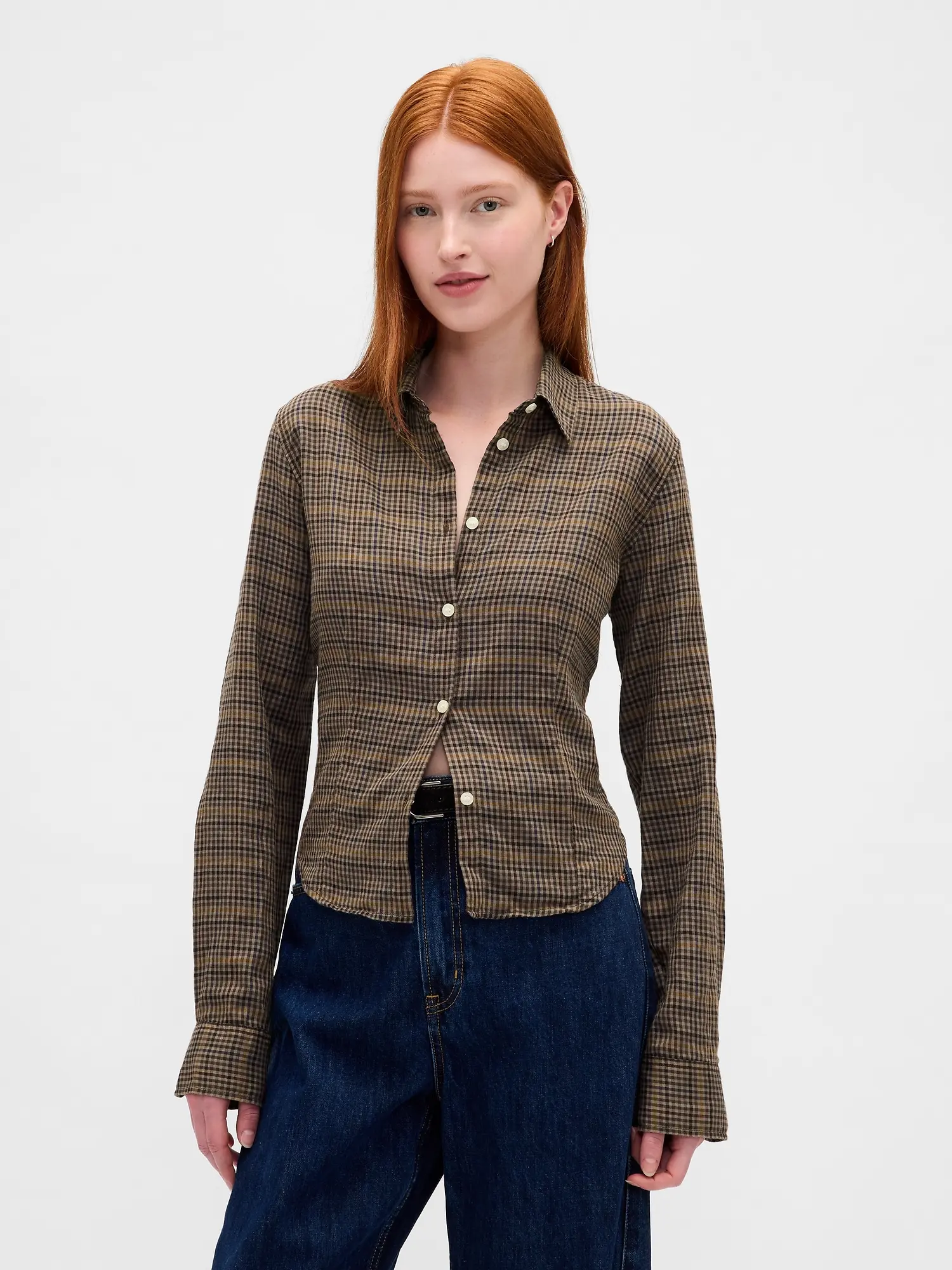GAP Dámská Flanelová crop košile 799691-00 Velikost: