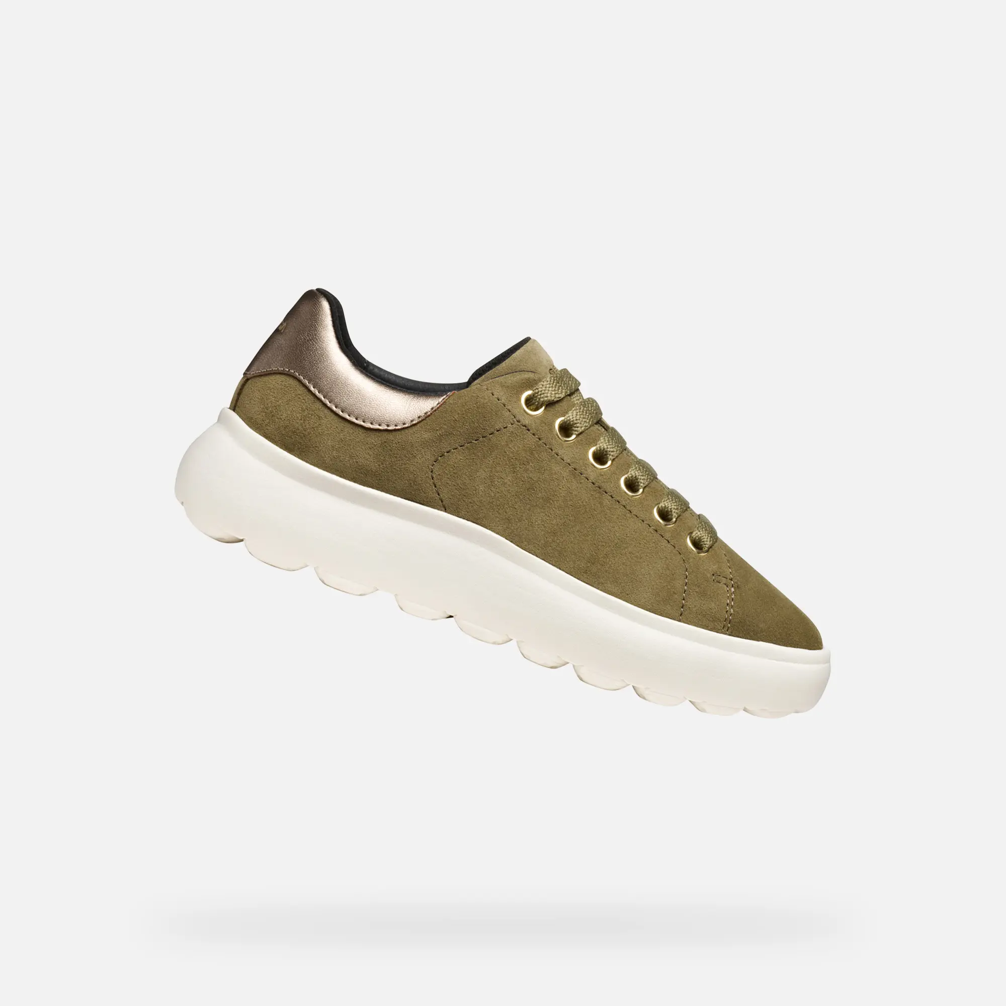 Khaki dámské tenisky Geox Spherica EC4.1 - Dámské