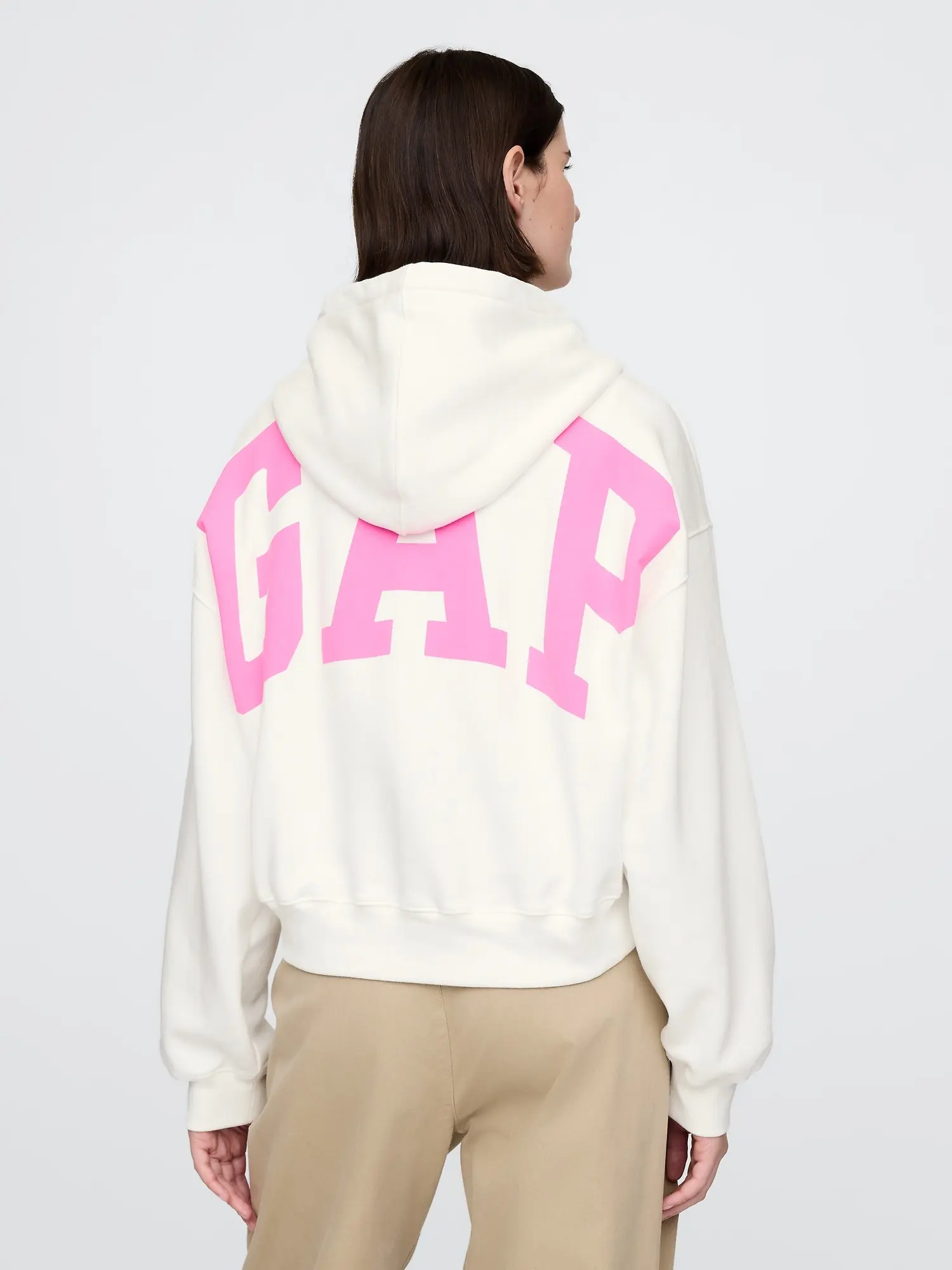 GAP Mikina s kapucí Logo Cropped - Dámské