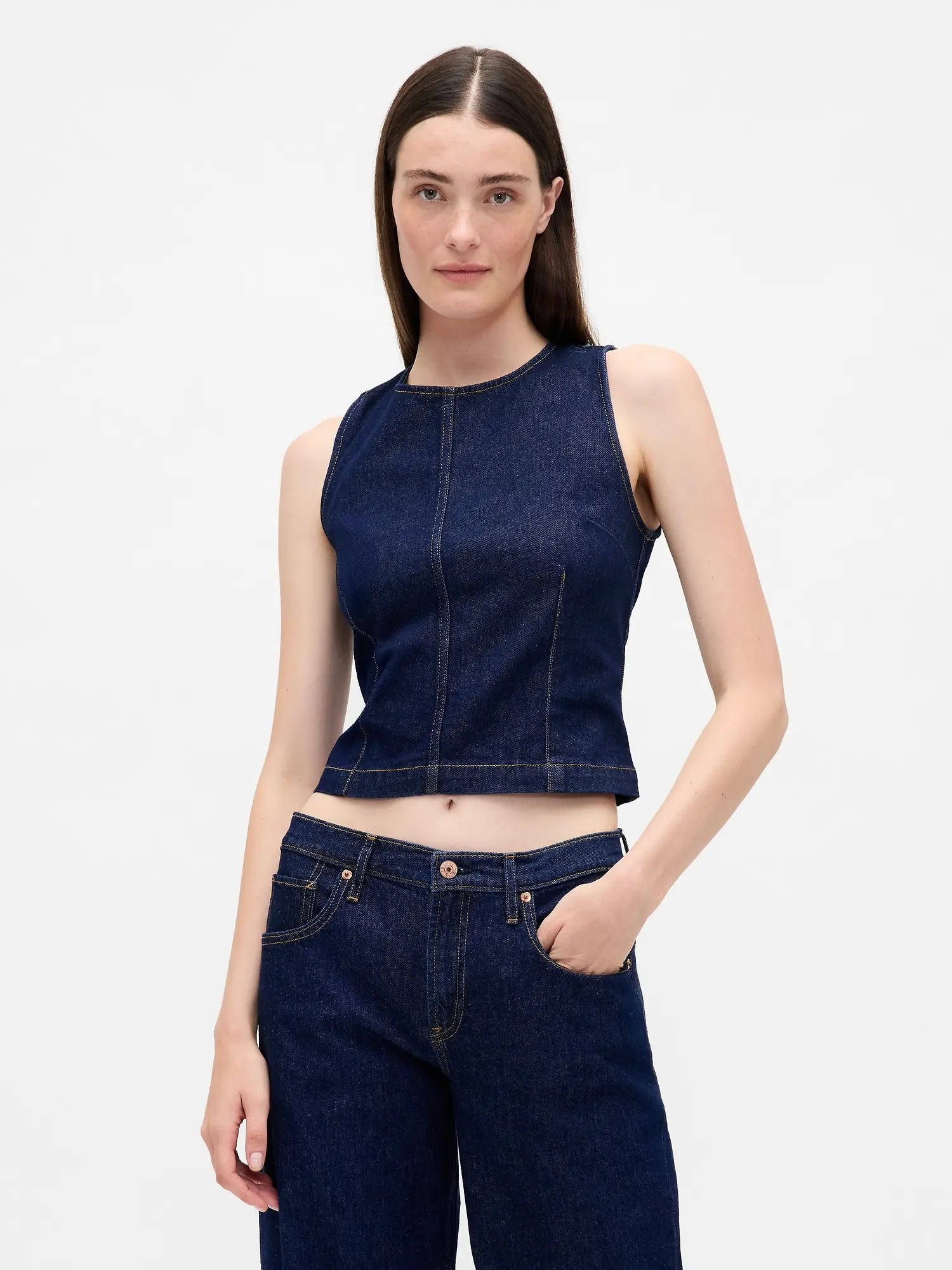 GAP Denim Crop Top