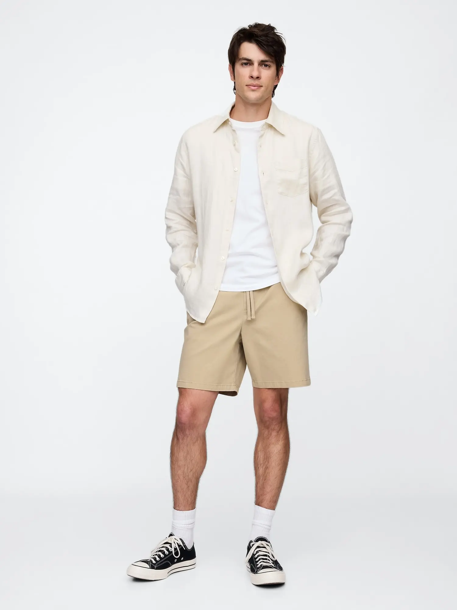 Khaki šortky GAP pro muže