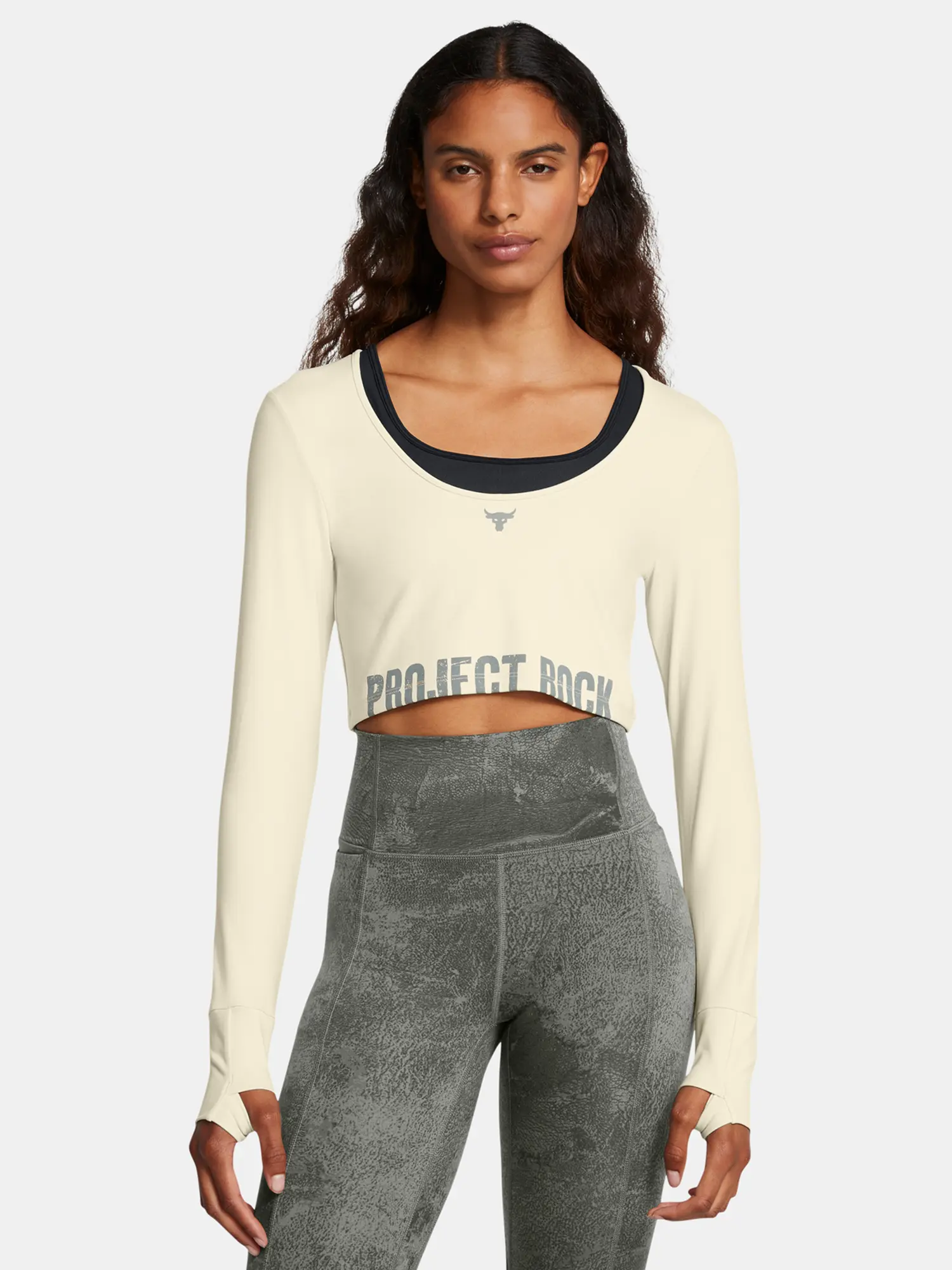 Under Armour Dámské tričko Pjt Rck LG LS Workout Top - Dámské