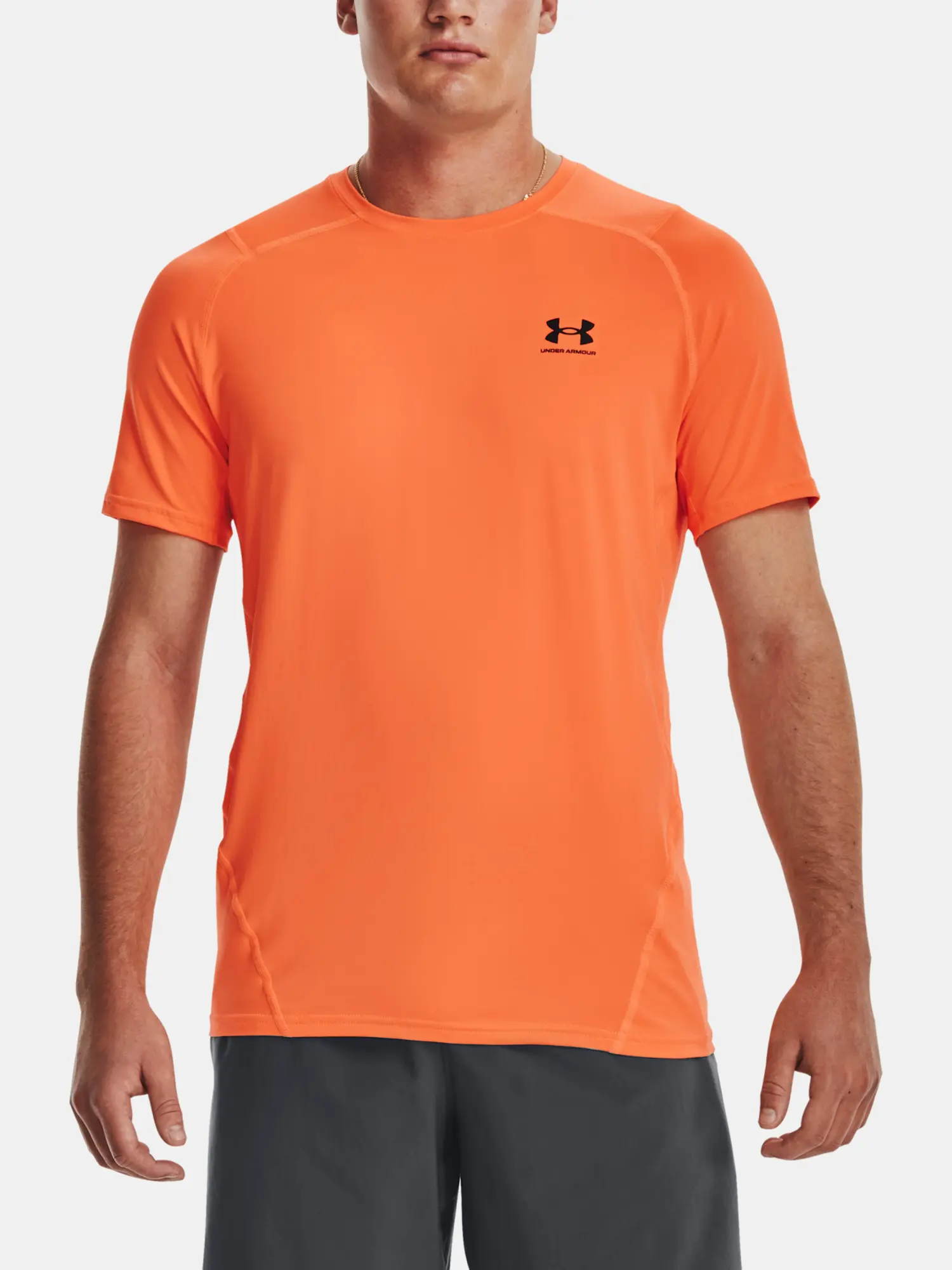 Under Armour Tričko UA HG Armour Fitted SS-ORG - Pánské