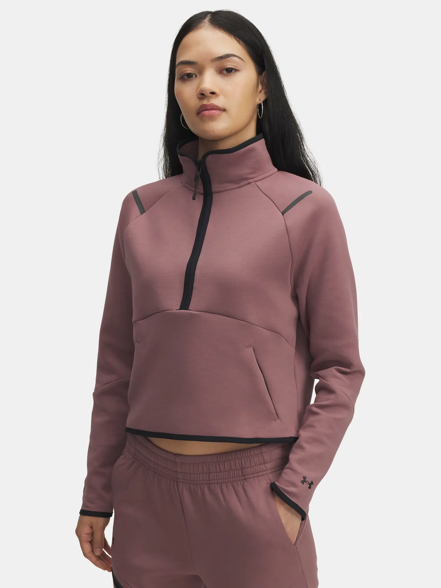 Dámská mikina Under Armour Unstoppable Flc HZ-BRN - Dámské