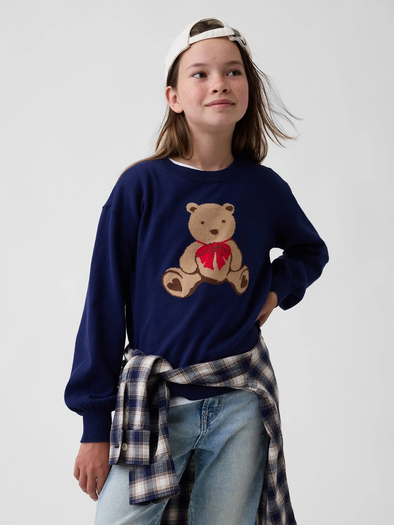Dětský svetr GAP Brannan Bear - Dívky