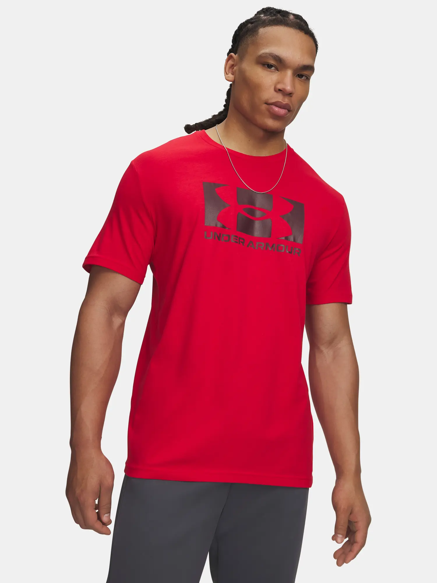 Pánské triko Under Armour UA M Center Boxed Logo SS