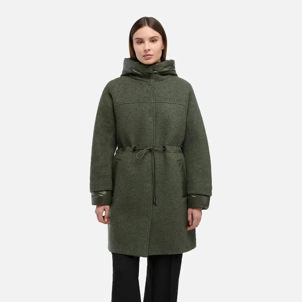 Khaki dámská parka Geox Kleopy