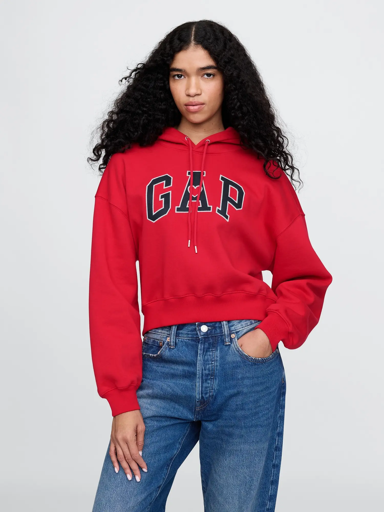 GAP Crop mikina s logem - Dámské
